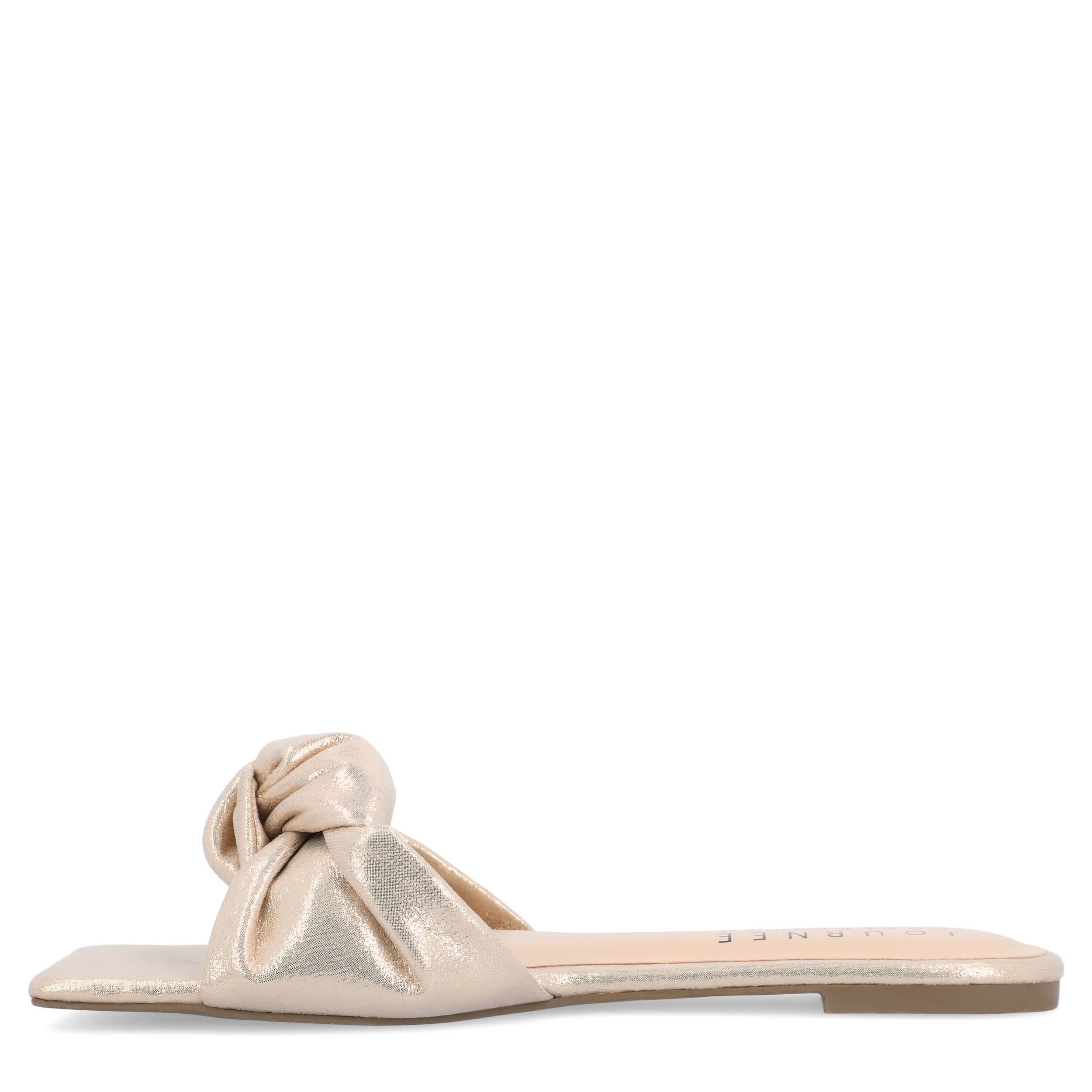 JOURNEE COLLECTION-WOMENS DIANAH SLIP-ON SANDAL-ROSE GOLD & 