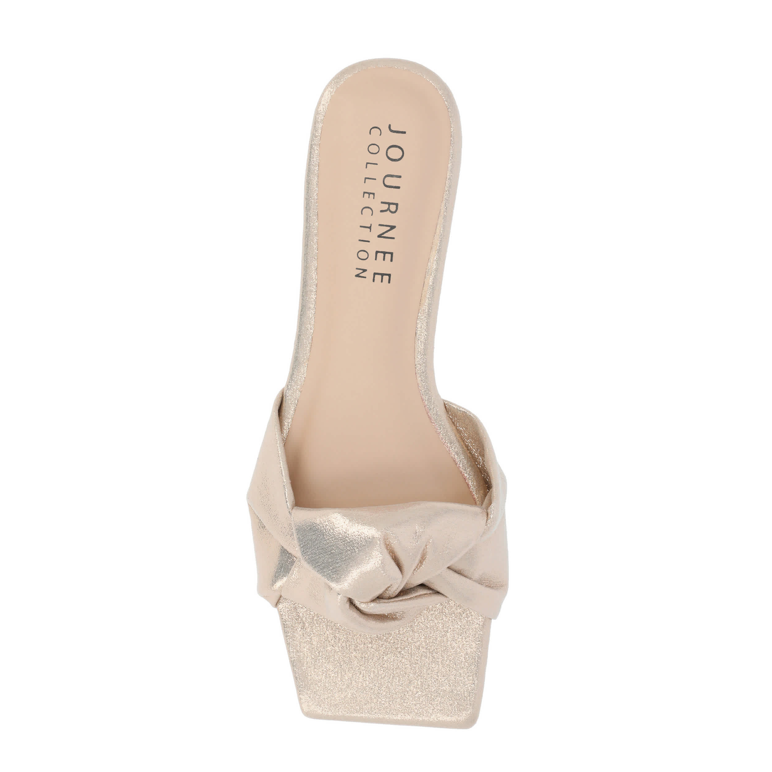 JOURNEE COLLECTION-WOMENS DIANAH SLIP-ON SANDAL-ROSE GOLD & 