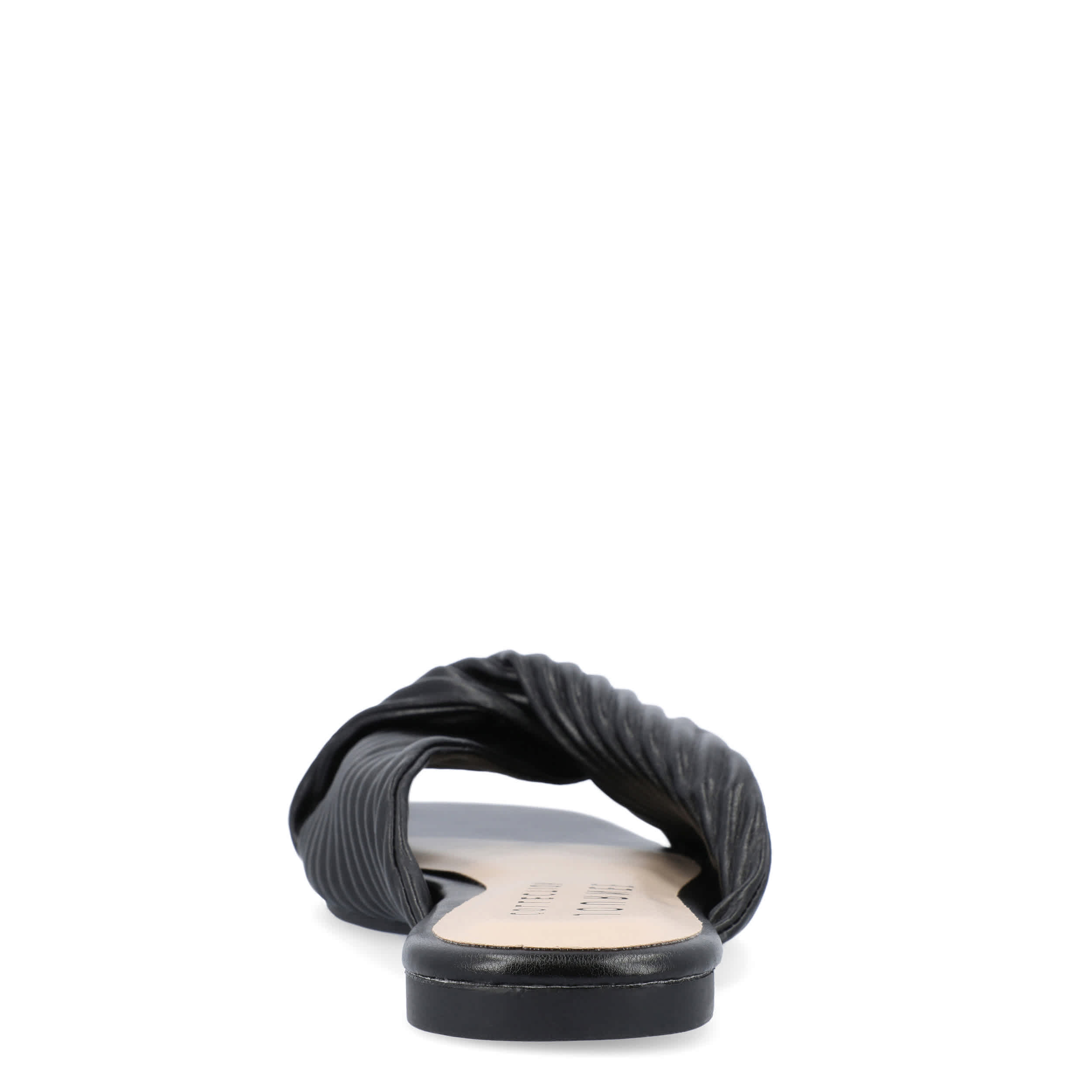 JOURNEE COLLECTION-WOMENS EMALYNN SLIDE SANDAL-BLACK & 