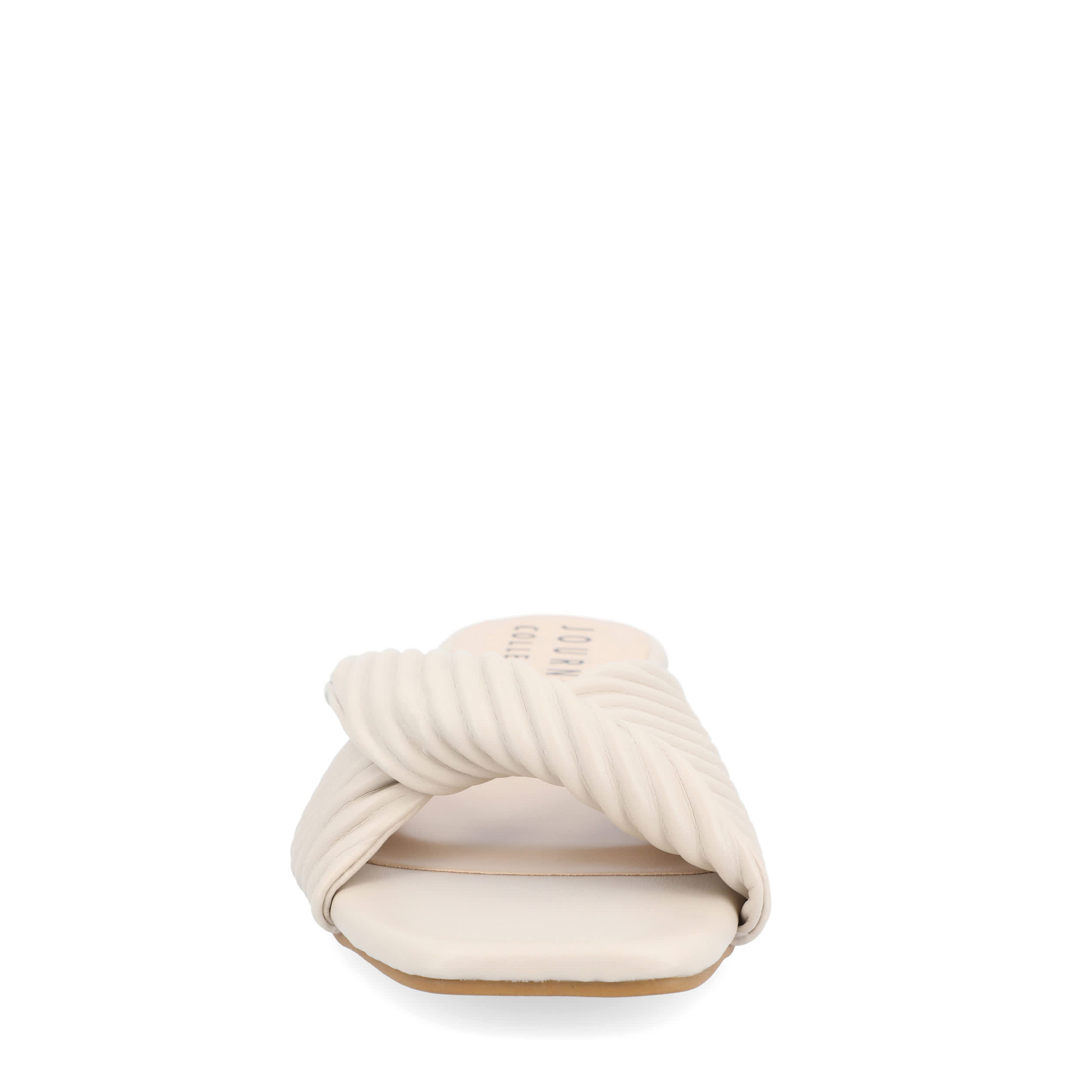 JOURNEE COLLECTION-WOMENS EMALYNN SLIP-ON SANDAL-SAND & 