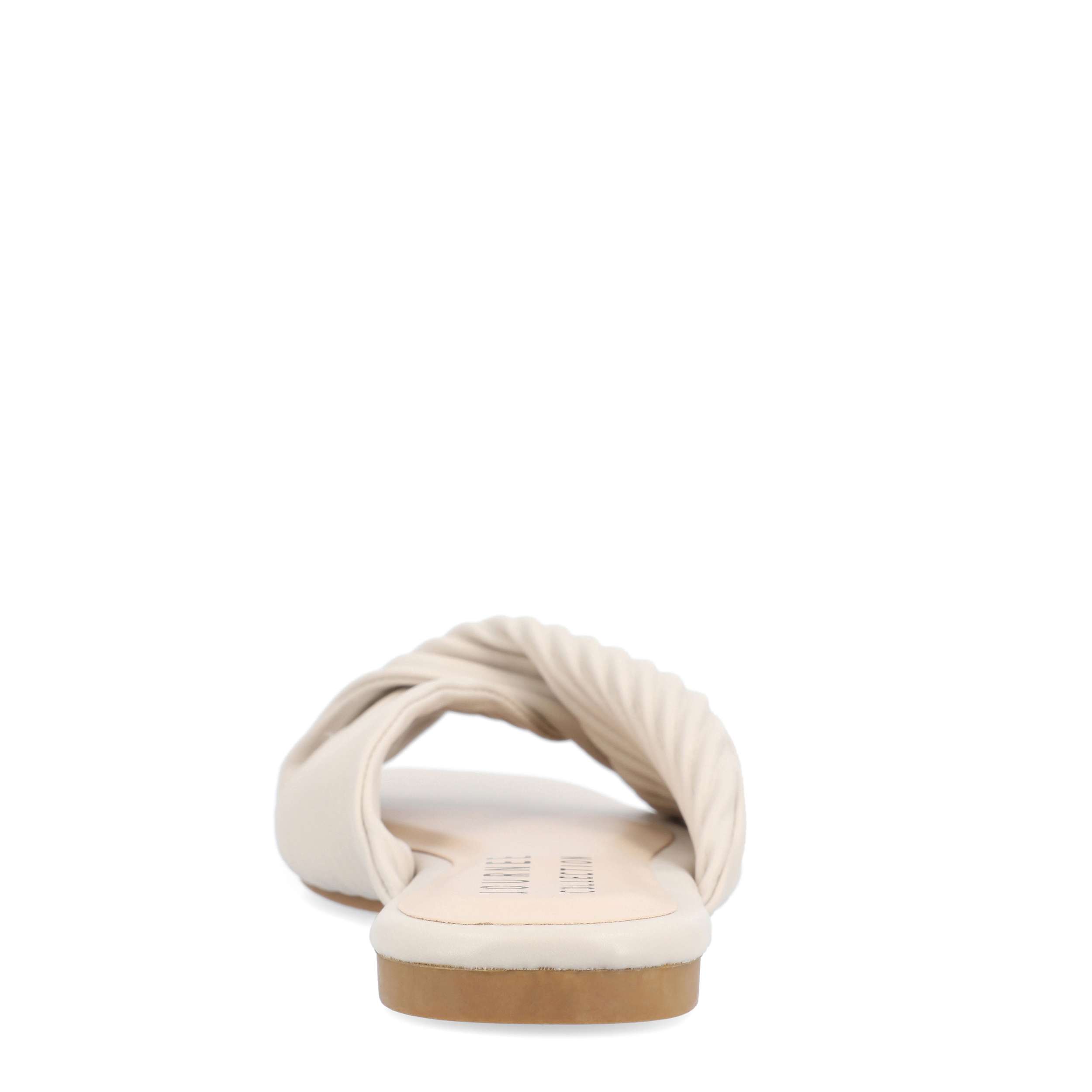 JOURNEE COLLECTION-WOMENS EMALYNN SLIP-ON SANDAL-SAND & 