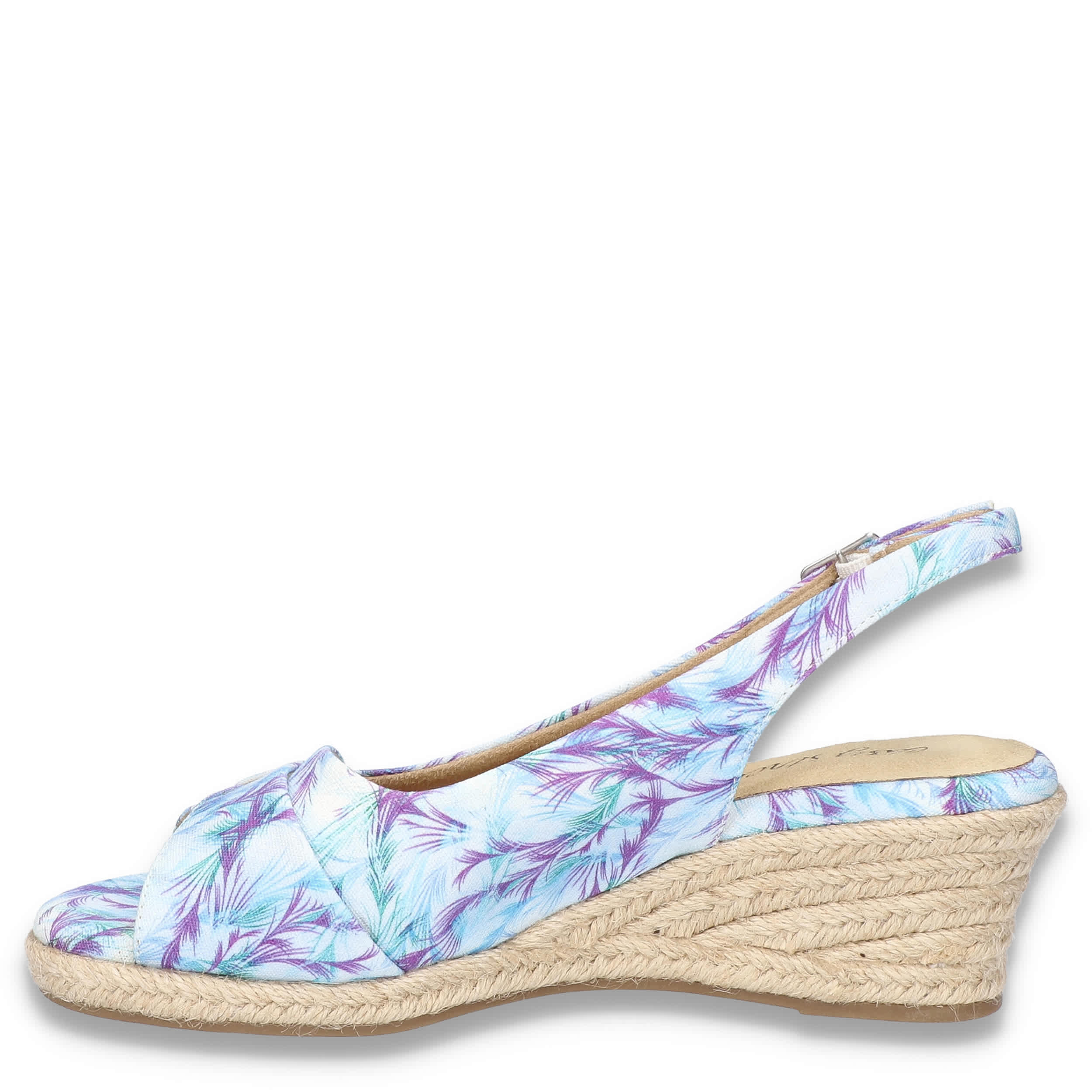 EASY STREET-WOMENS DEVLIN SANDAL-BLUE & PURPLE