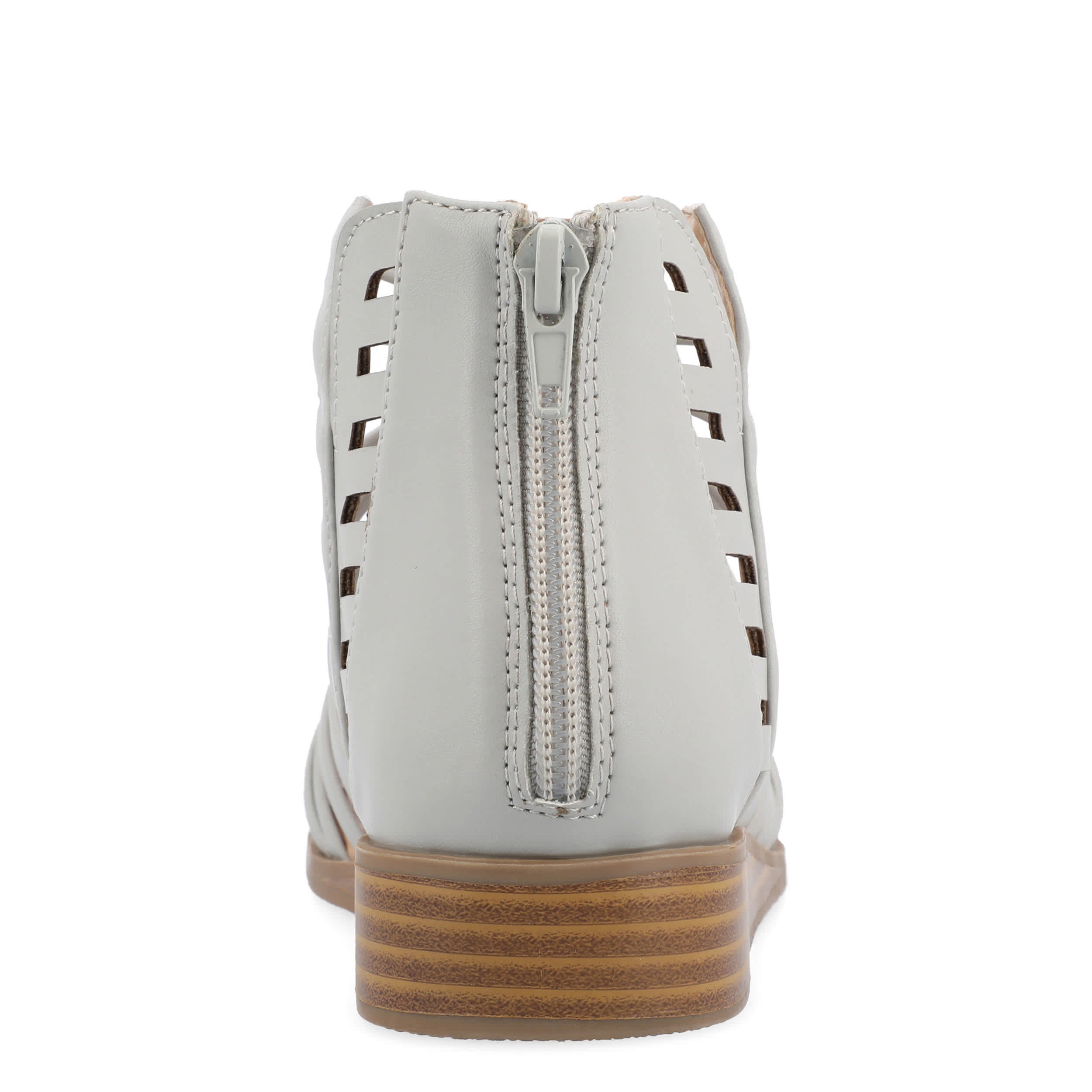 JOURNEE COLLECTION-WOMENS DELILAH WIDE SANDAL-GREY & 