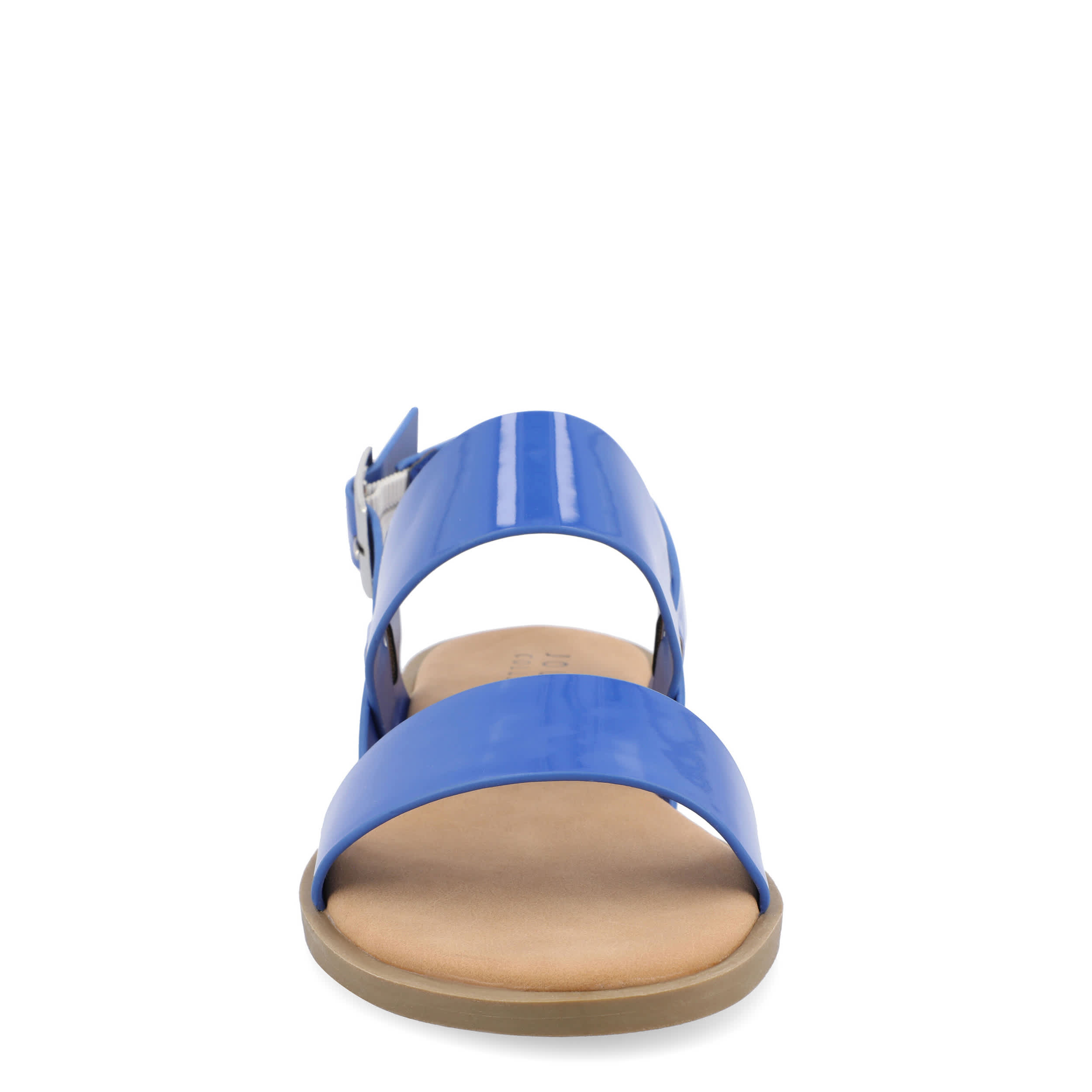 JOURNEE COLLECTION-WOMENS LAVINE FLAT SANDAL-NAVY & 