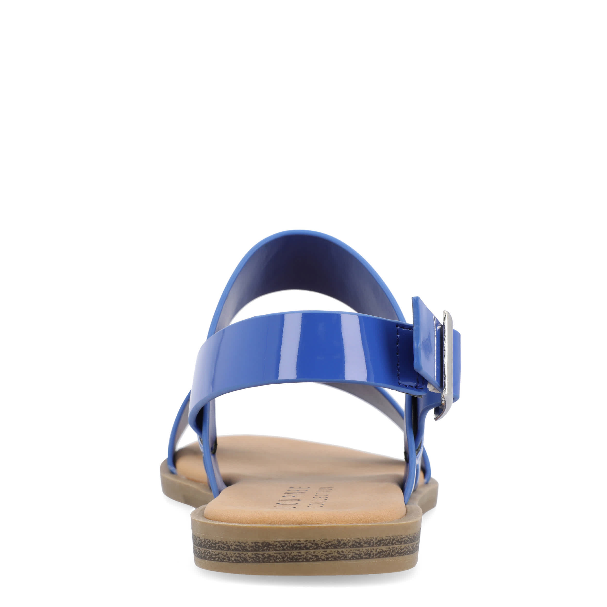 JOURNEE COLLECTION-WOMENS LAVINE FLAT SANDAL-NAVY & 