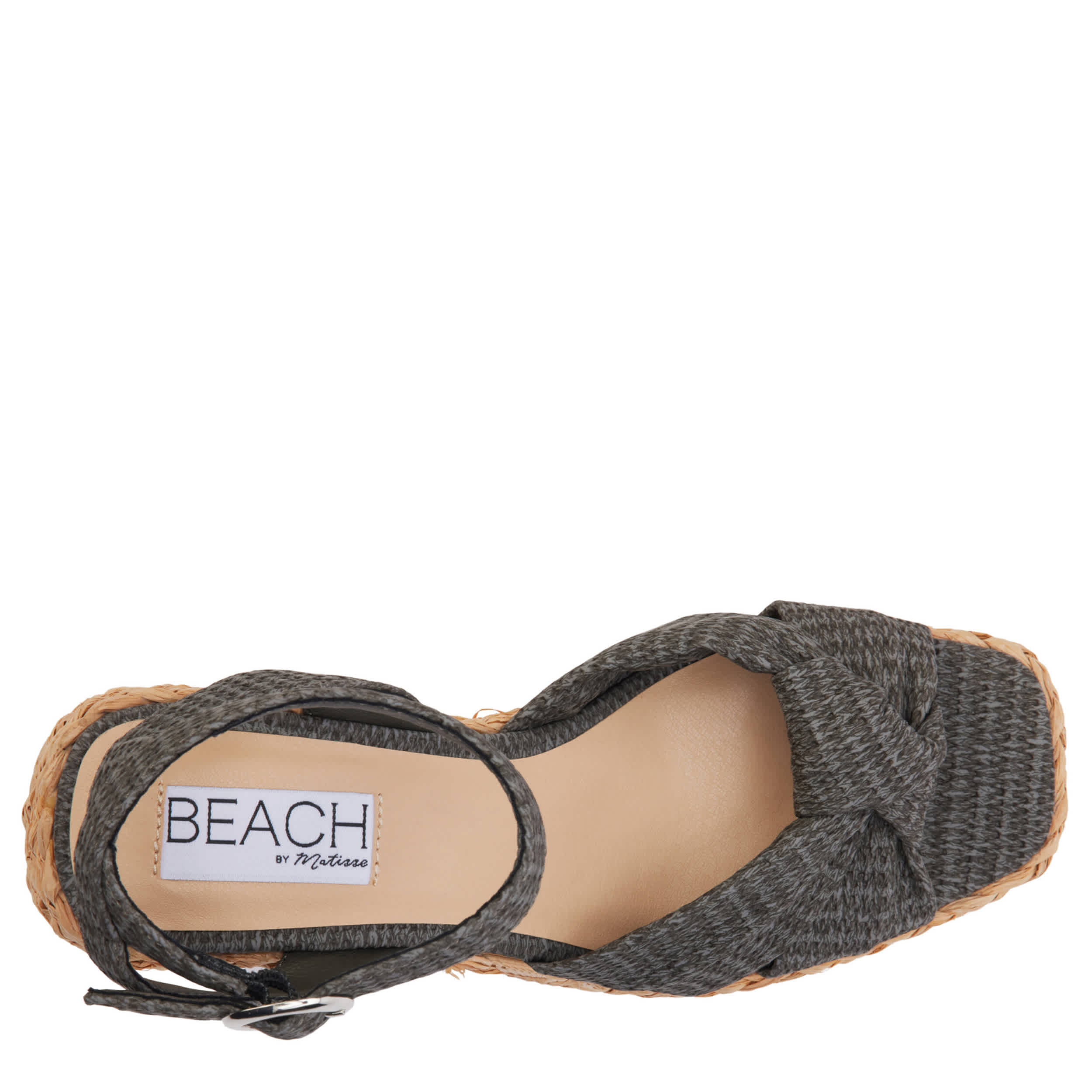 BEACH-WOMENS IBIZA WEDGE SANDAL-BLACK & 