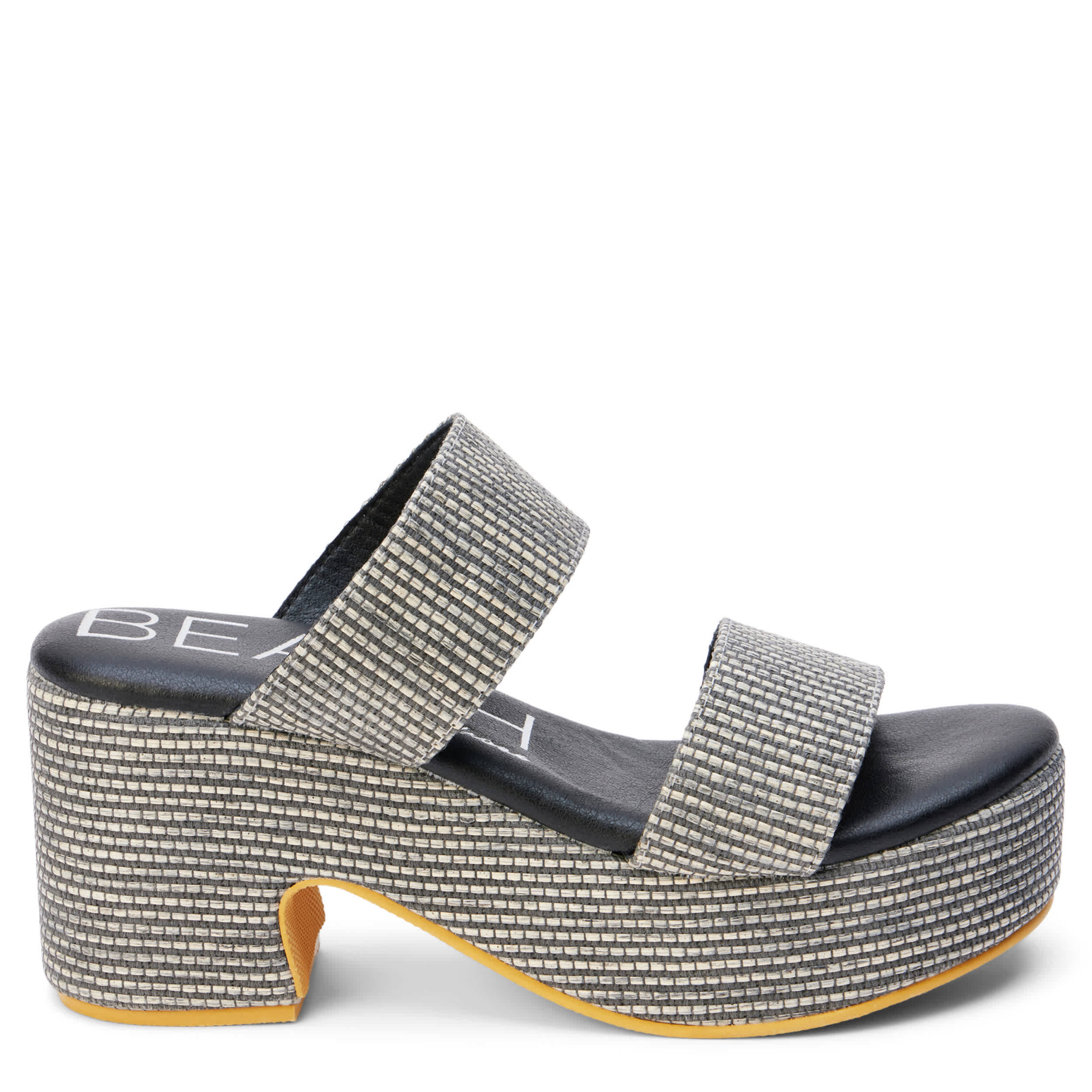 BEACH-WOMENS OCEAN AVE PLATFORM SANDAL-BLACK & 