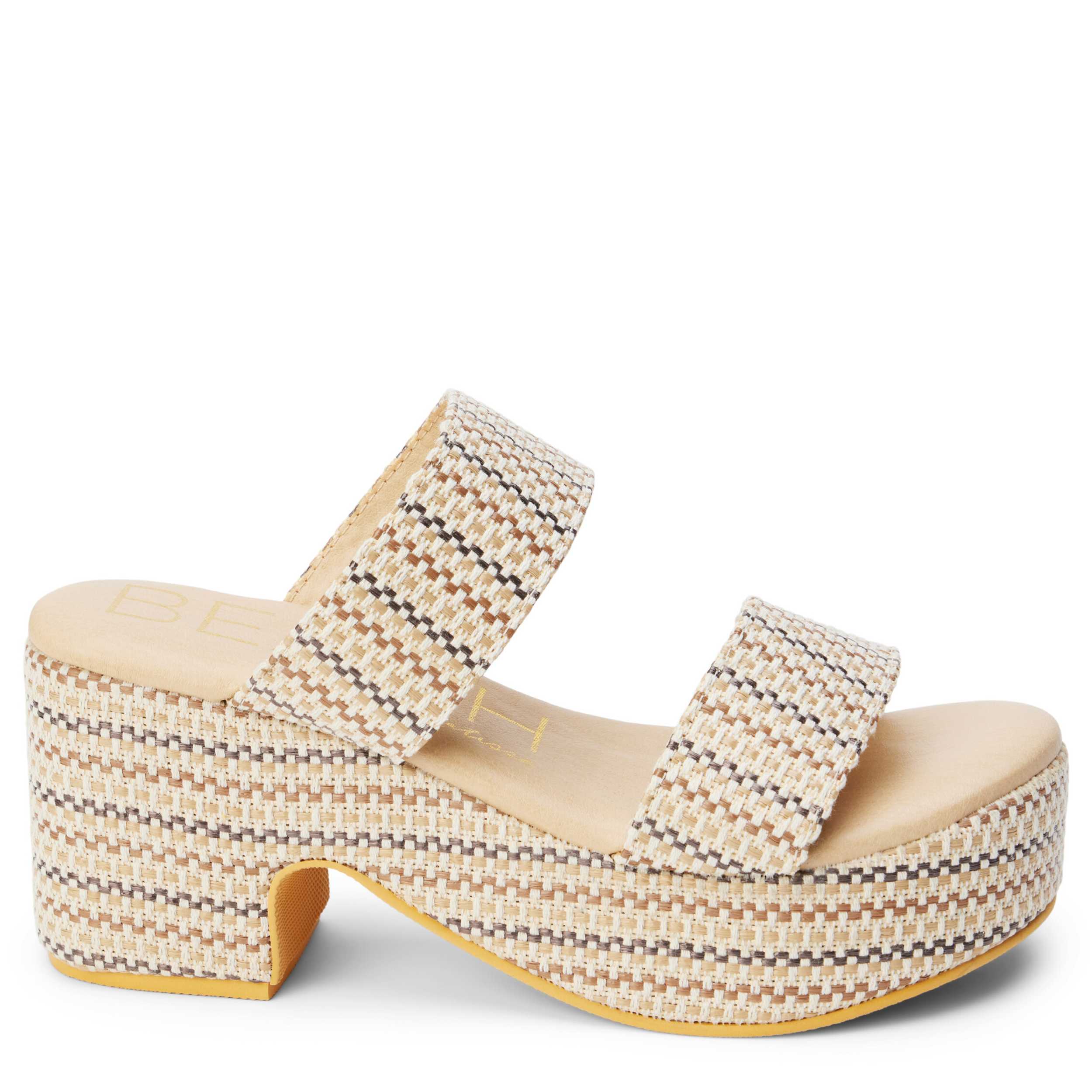 BEACH-WOMENS OCEAN AVE PLATFORM SANDAL-IVORY & 