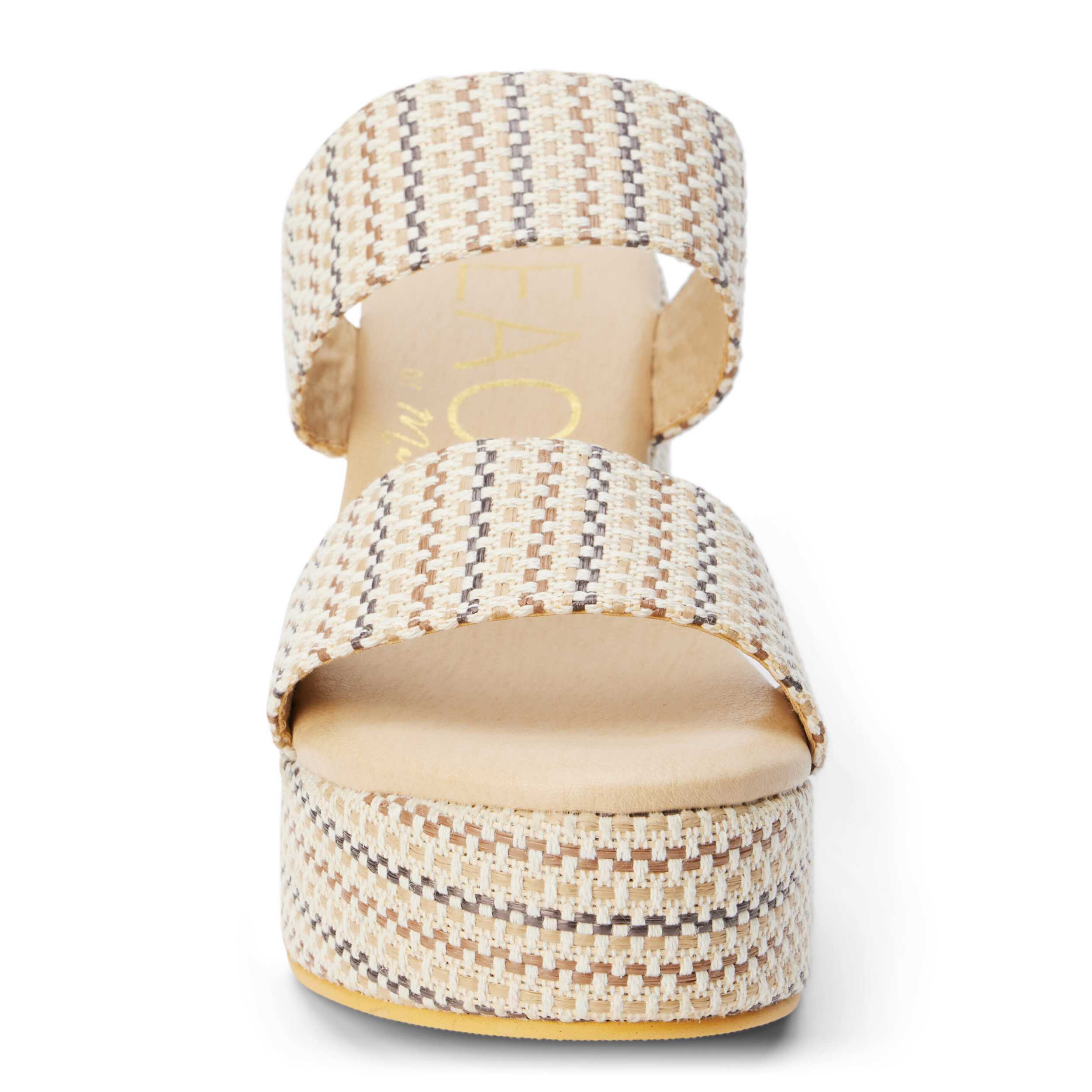 BEACH-WOMENS OCEAN AVE PLATFORM SANDAL-IVORY & 