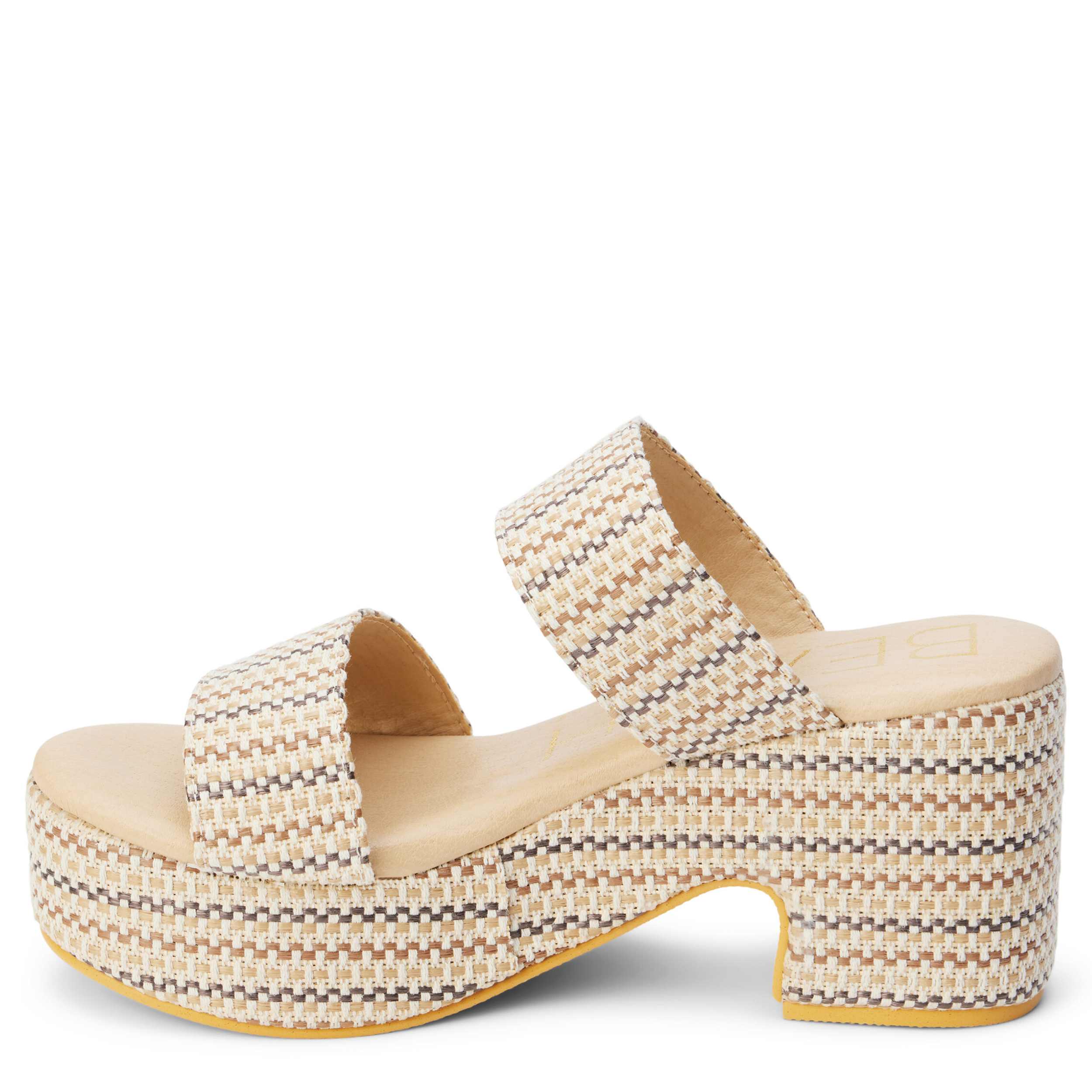 BEACH-WOMENS OCEAN AVE PLATFORM SANDAL-IVORY & 