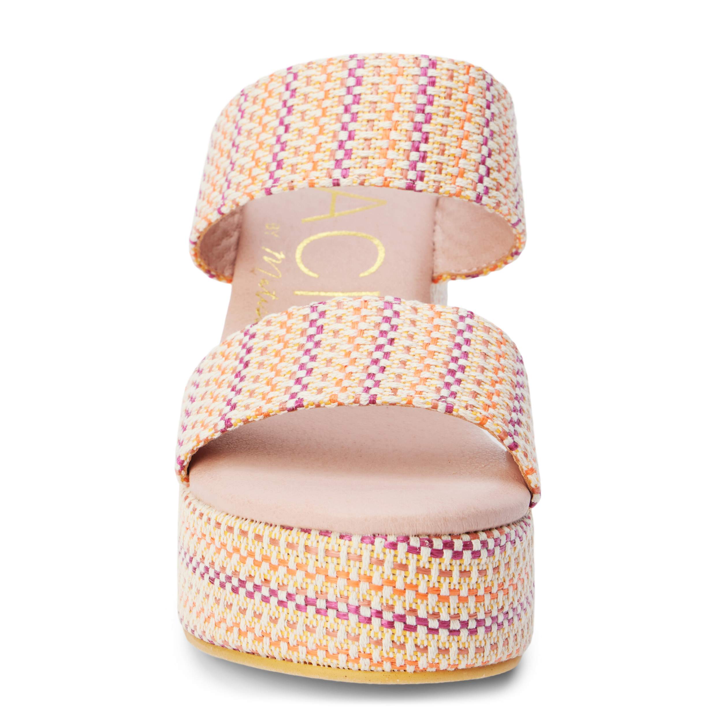 BEACH-WOMENS OCEAN AVE PLATFORM SANDAL-PINK & 