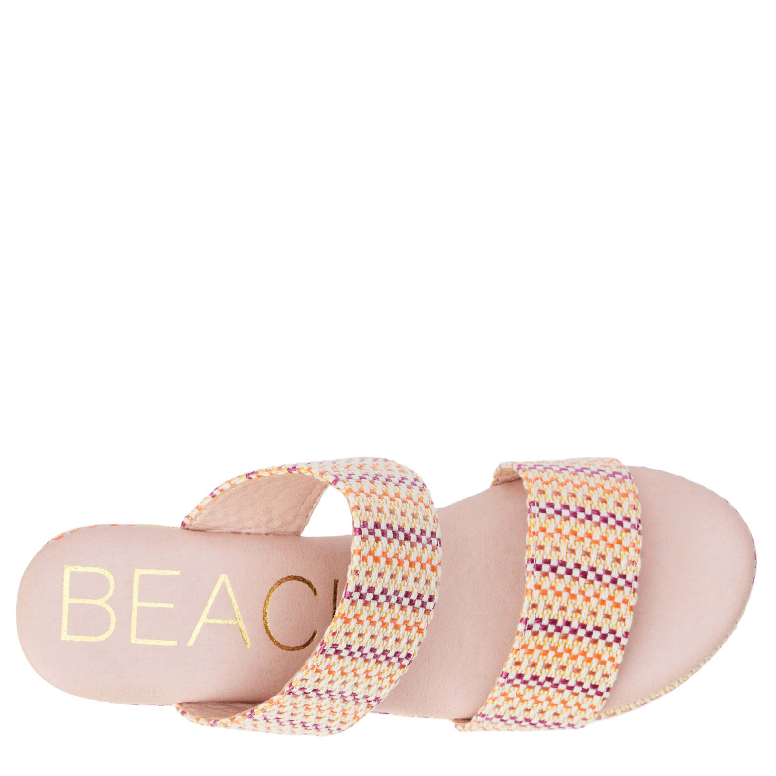 BEACH-WOMENS OCEAN AVE PLATFORM SANDAL-PINK & 