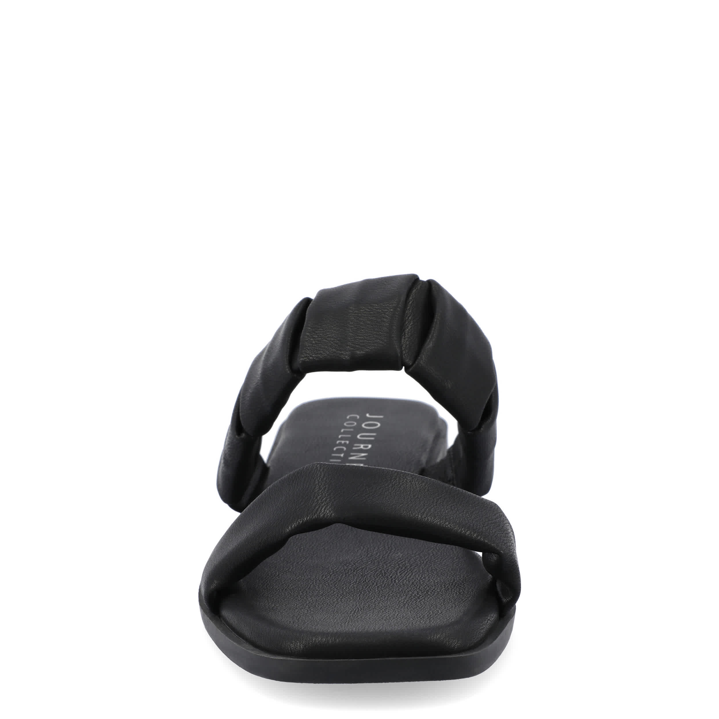 JOURNEE COLLECTION-WOMENS PEGIE SANDALS-BLACK & 