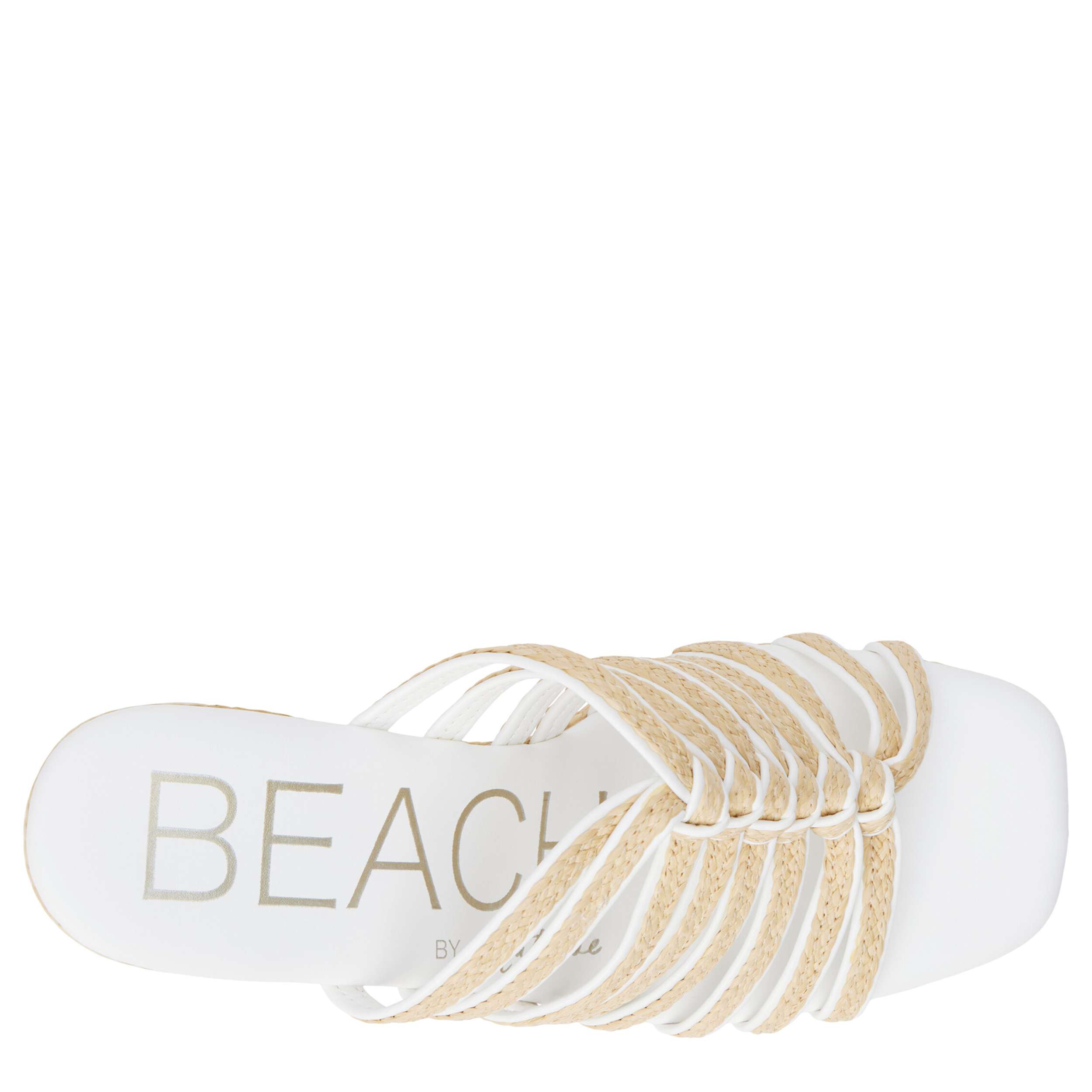 BEACH-WOMENS LANEY WEDGE SANDAL-WHITE & 