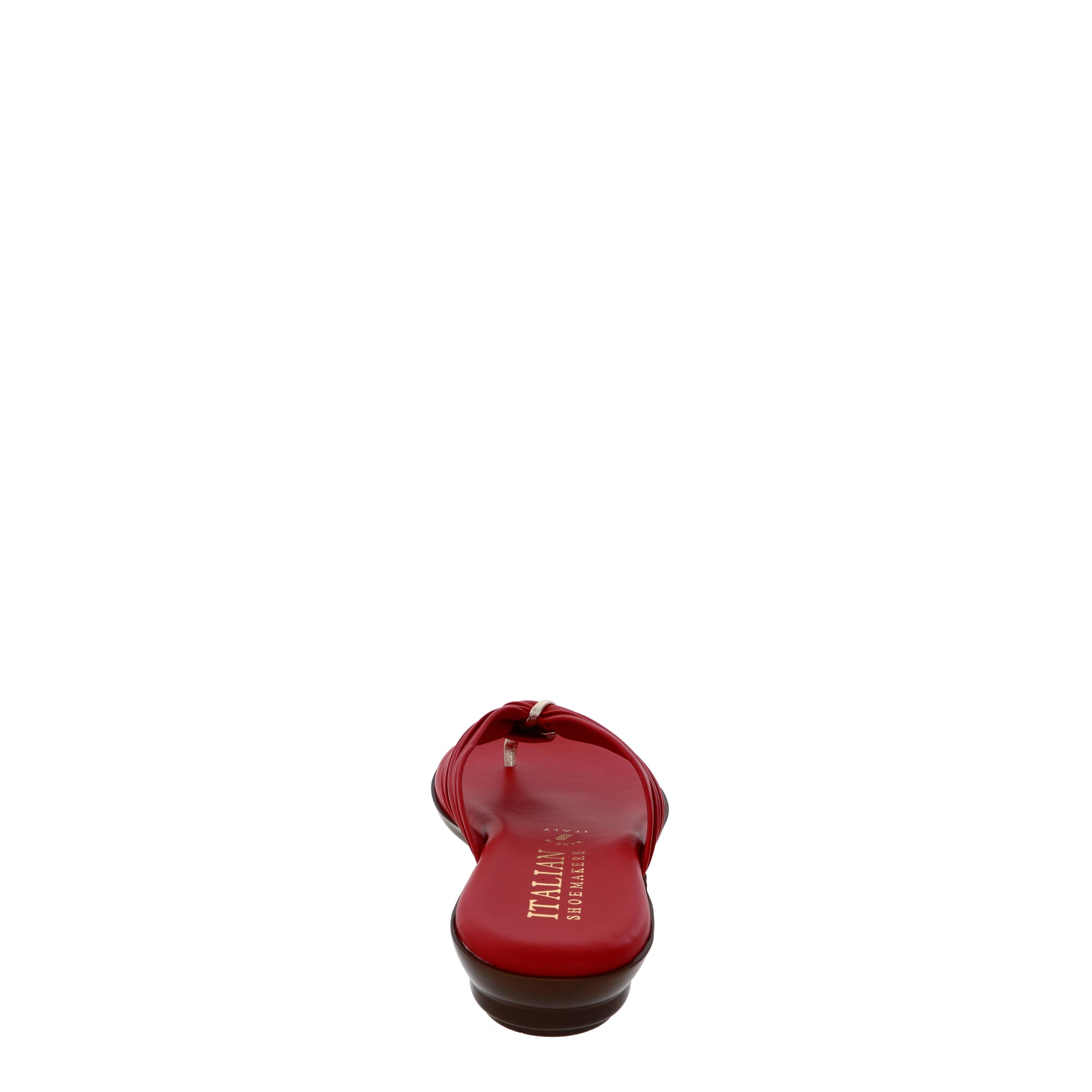 ITALIAN SHOEMAKERS-WOMENS ALEENA FLIP FLOP SANDAL-RED & 