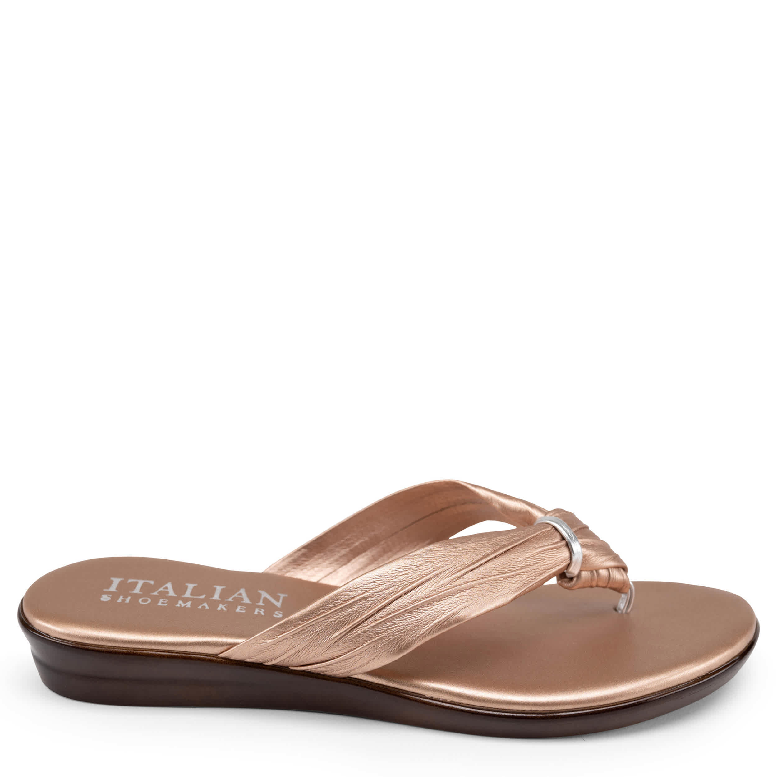 ITALIAN SHOEMAKERS-WOMENS ALEENA FLIP FLOP SANDAL-FRAPPE & 