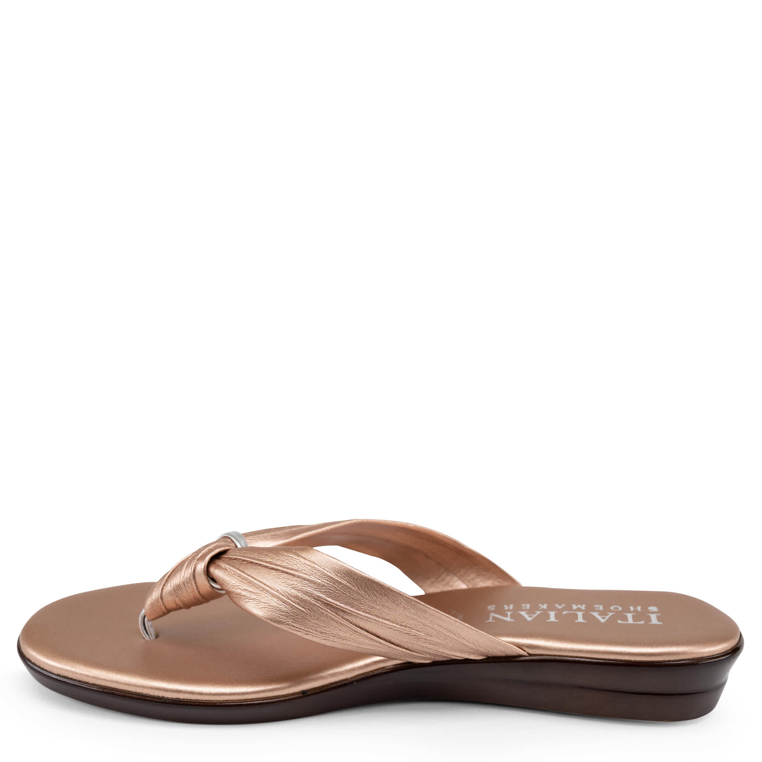 ITALIAN SHOEMAKERS-WOMENS ALEENA FLIP FLOP SANDAL-FRAPPE & 