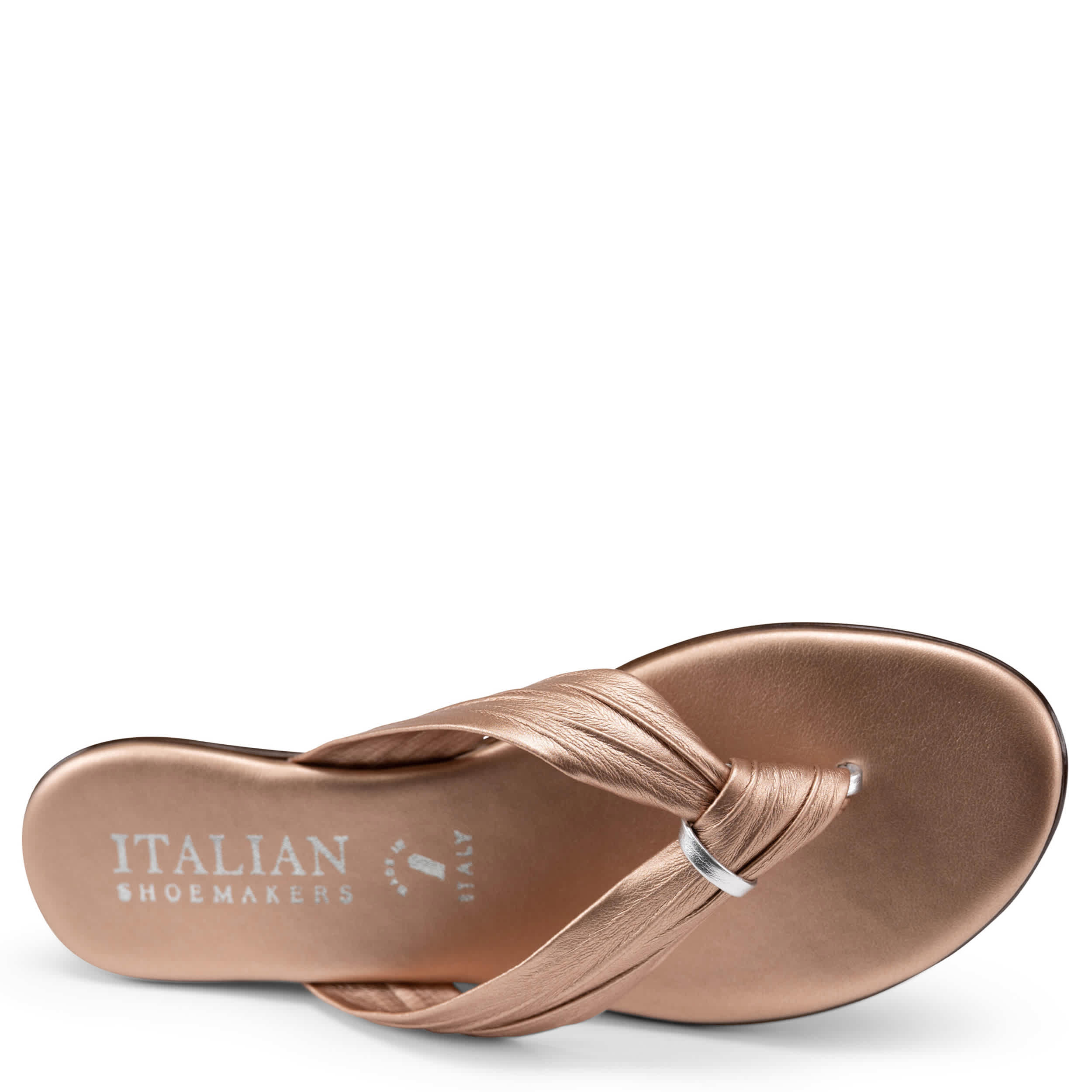 ITALIAN SHOEMAKERS-WOMENS ALEENA FLIP FLOP SANDAL-FRAPPE & 