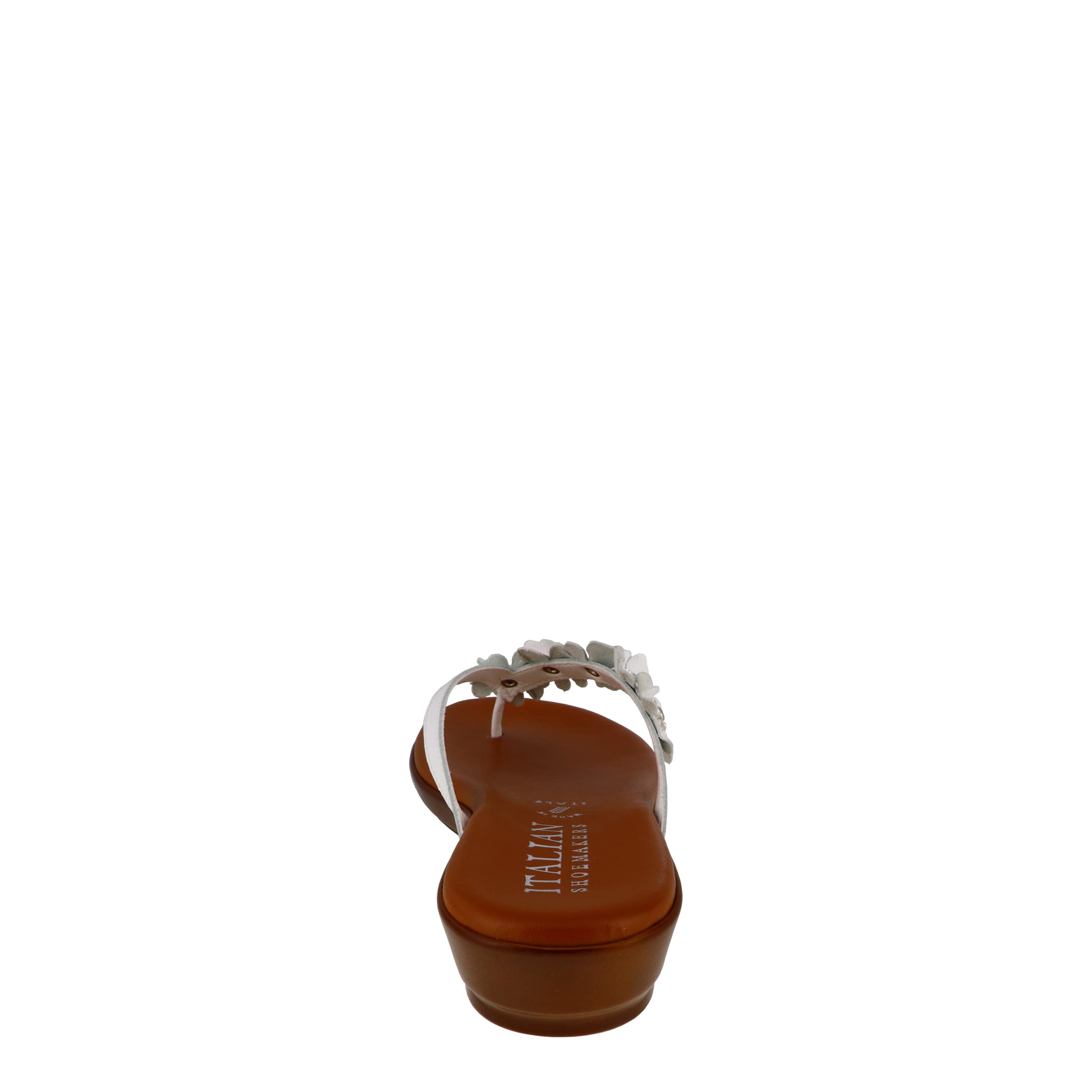 ITALIAN SHOEMAKERS-WOMENS EMINA FLIP FLOP SANDAL-WHITE & 