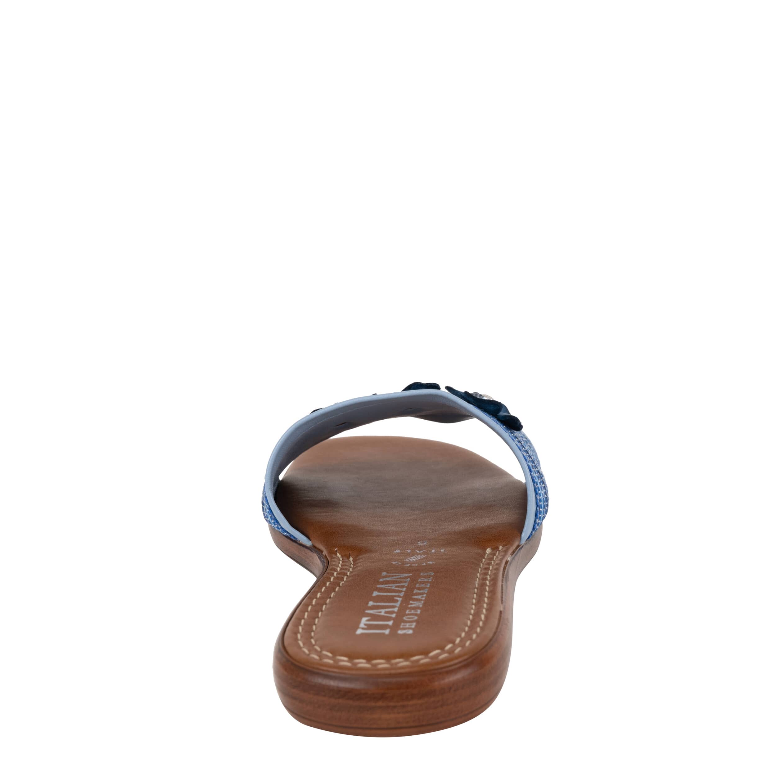 ITALIAN SHOEMAKERS-WOMENS IVANNA SLIDE SANDAL-DENIM & 