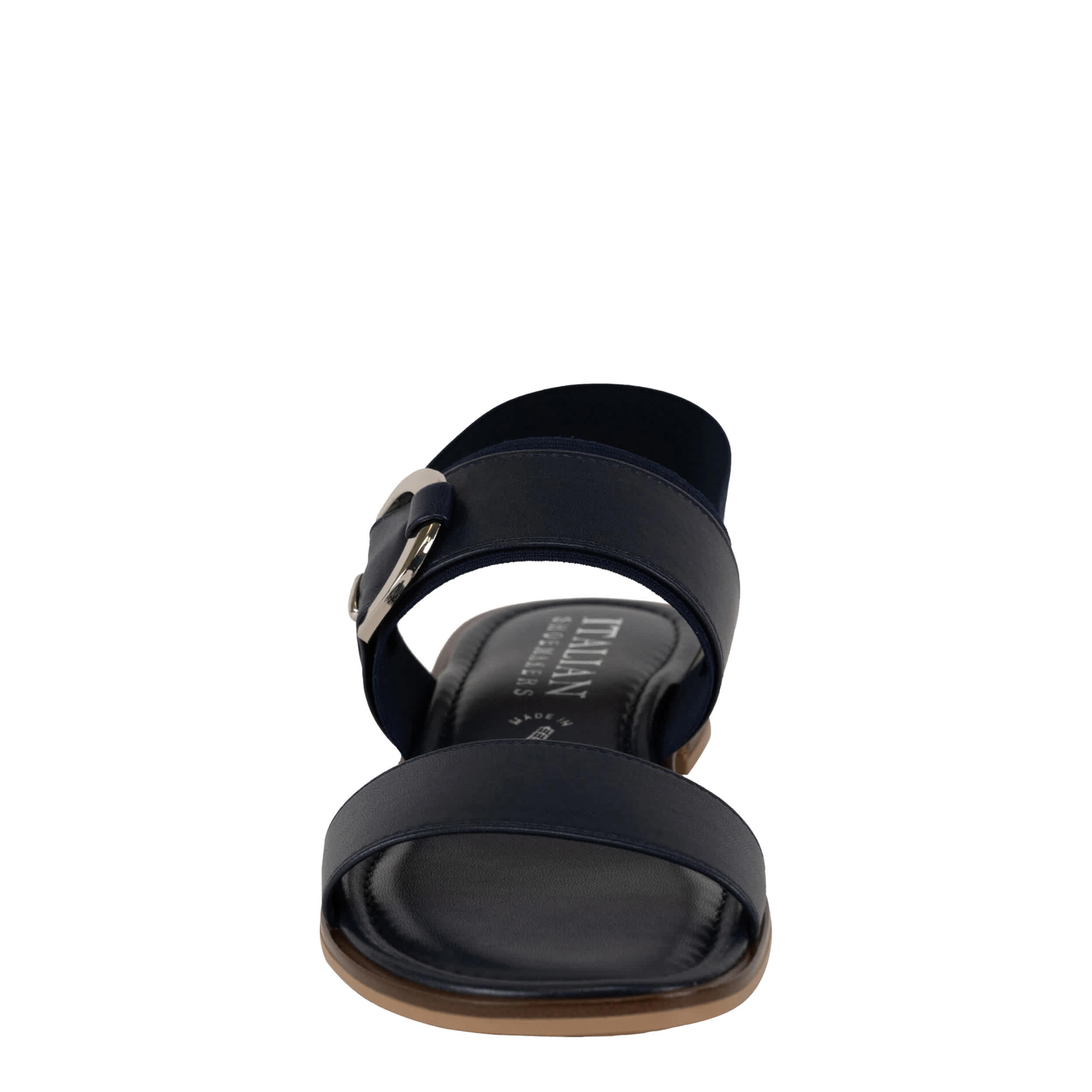 ITALIAN SHOEMAKERS-WOMENS ZOELLA FLAT SANDAL-NAVY & 