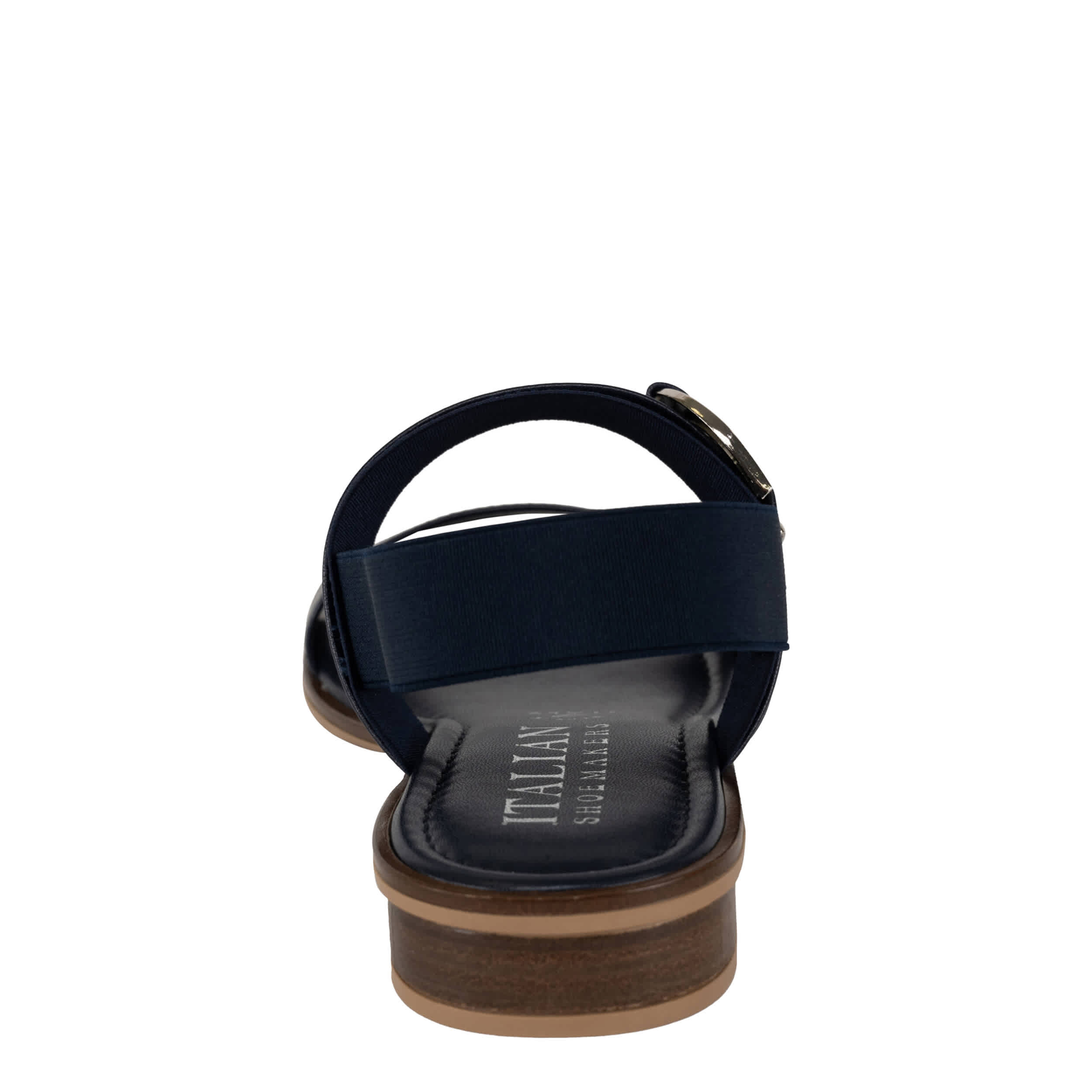 ITALIAN SHOEMAKERS-WOMENS ZOELLA FLAT SANDAL-NAVY & 