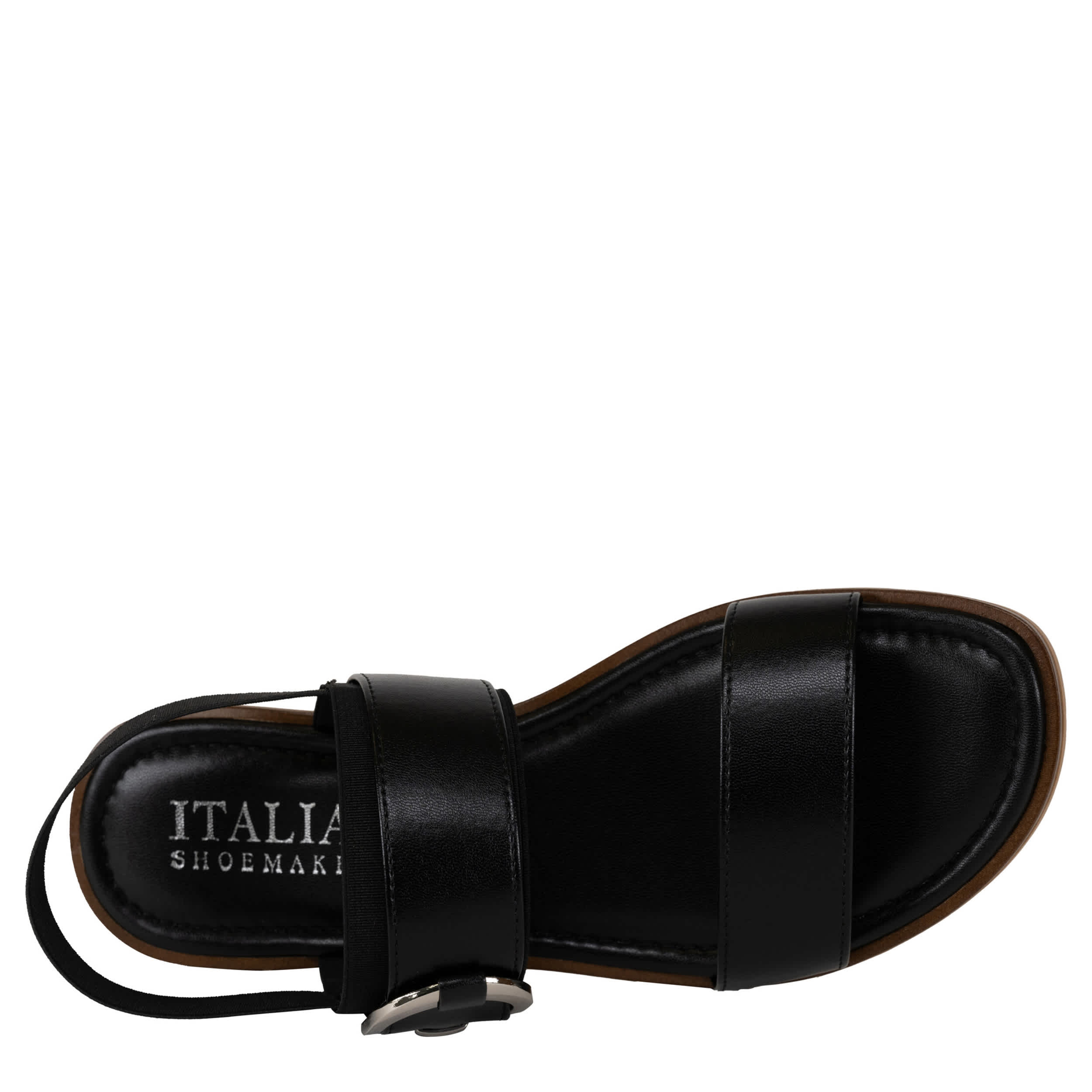 ITALIAN SHOEMAKERS-WOMENS ZOELLA FLAT SANDAL-NAVY & 
