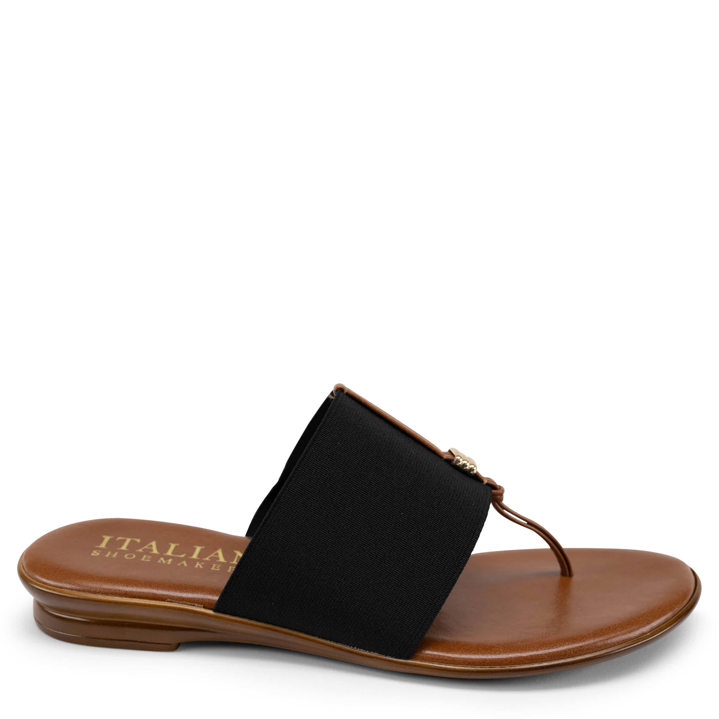 ITALIAN SHOEMAKERS-WOMENS AFIA WEDGE SANDAL-BLACK & 