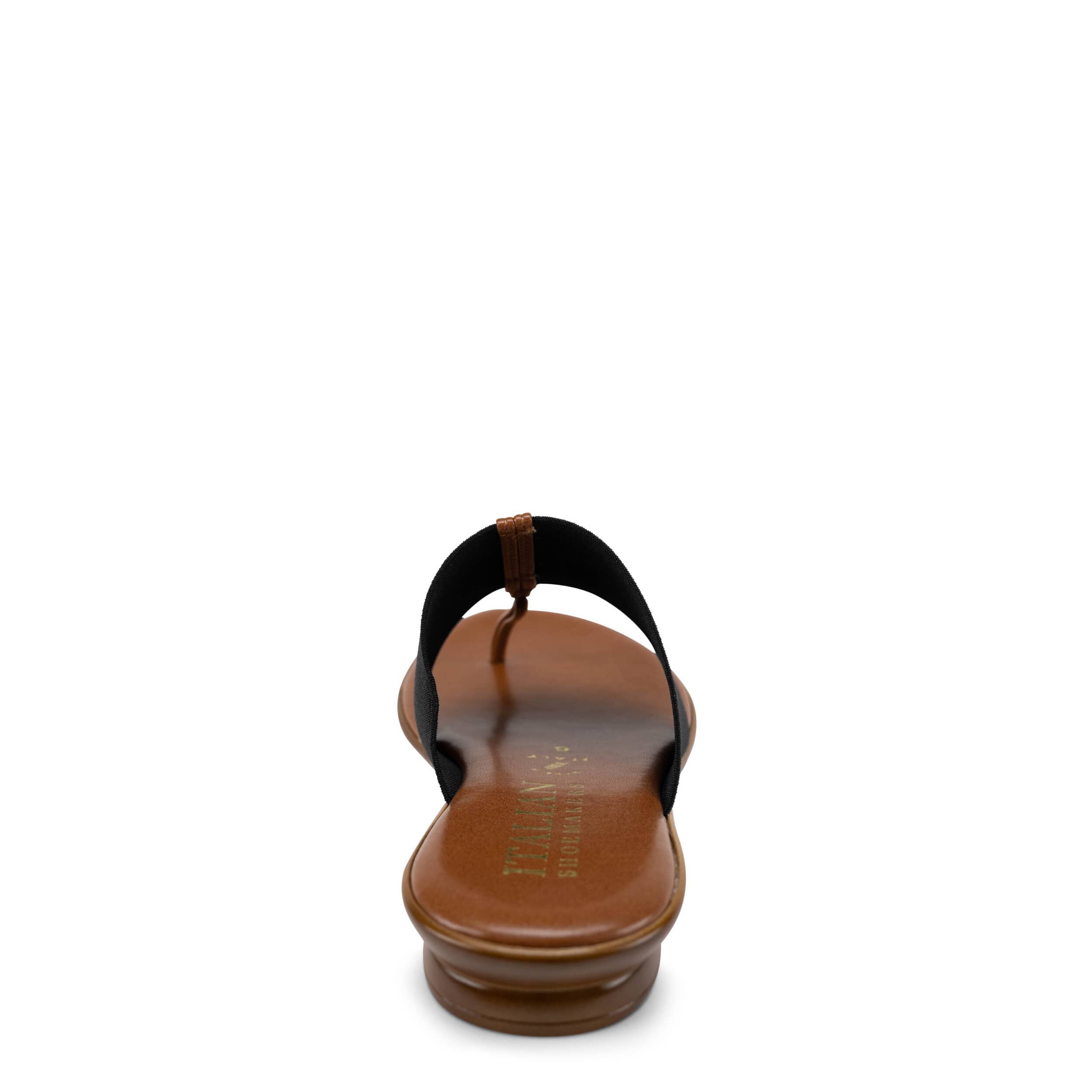 ITALIAN SHOEMAKERS-WOMENS AFIA WEDGE SANDAL-BLACK & 