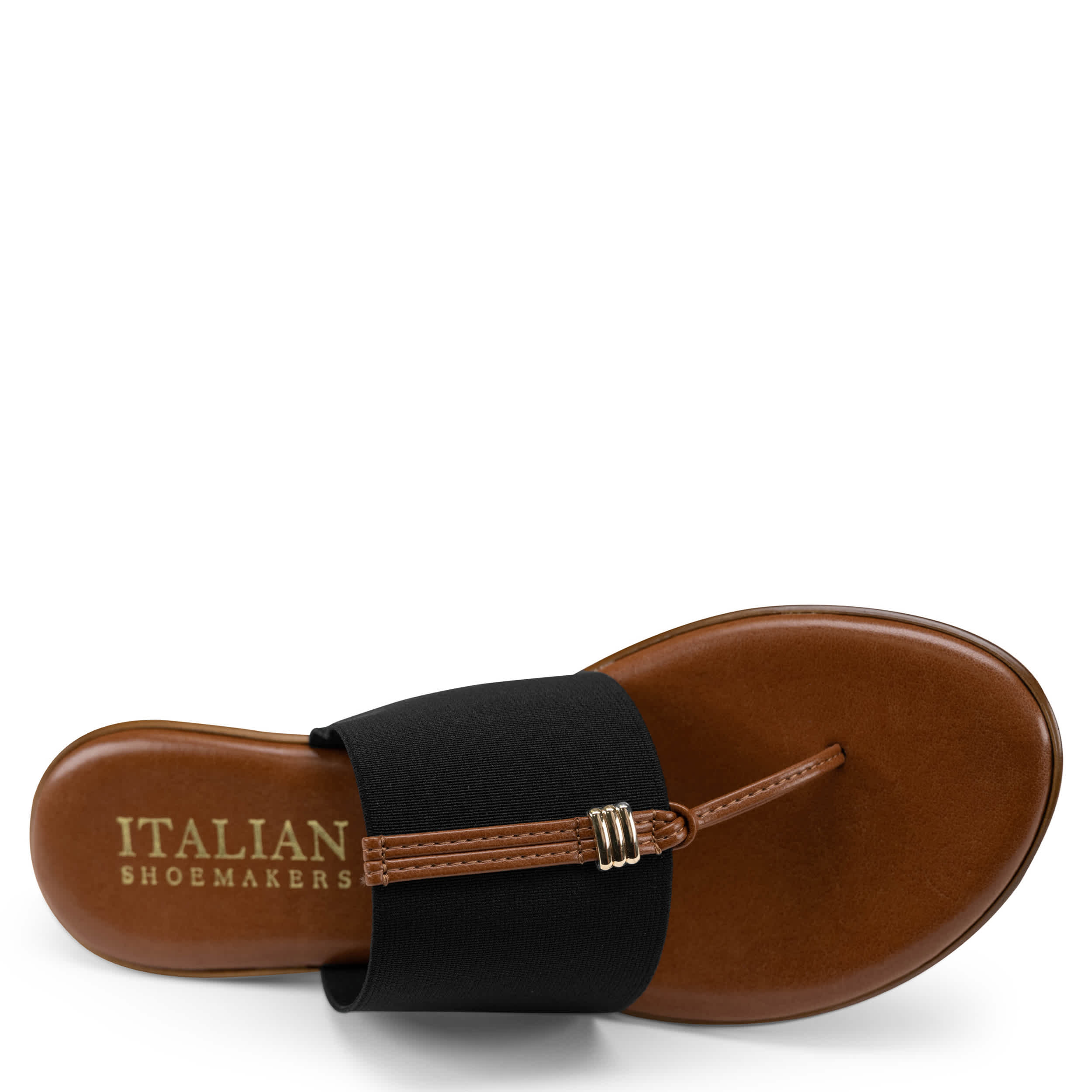 ITALIAN SHOEMAKERS-WOMENS AFIA WEDGE SANDAL-BLACK & 