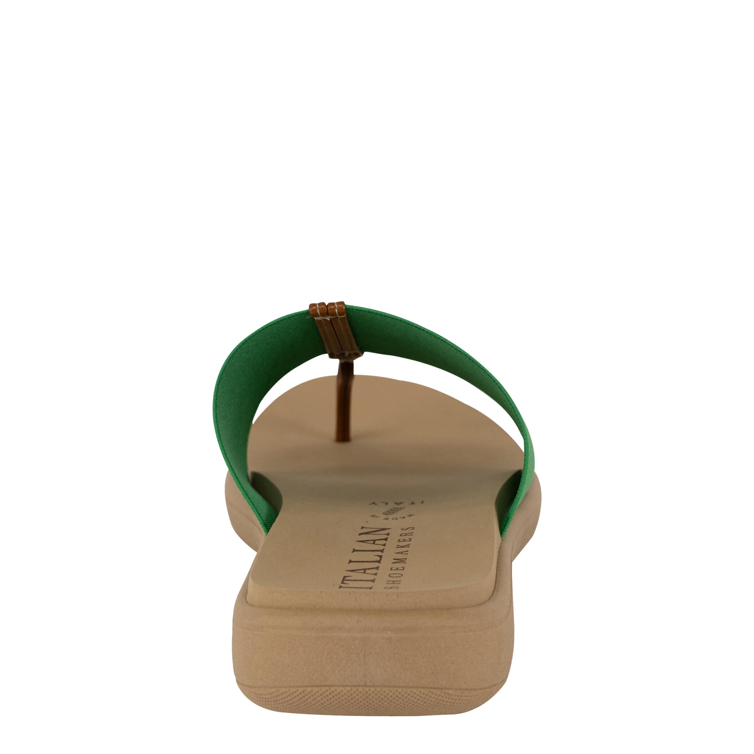 ITALIAN SHOEMAKERS-WOMENS JAHZARA WEDGE SANDAL-GREEN & 