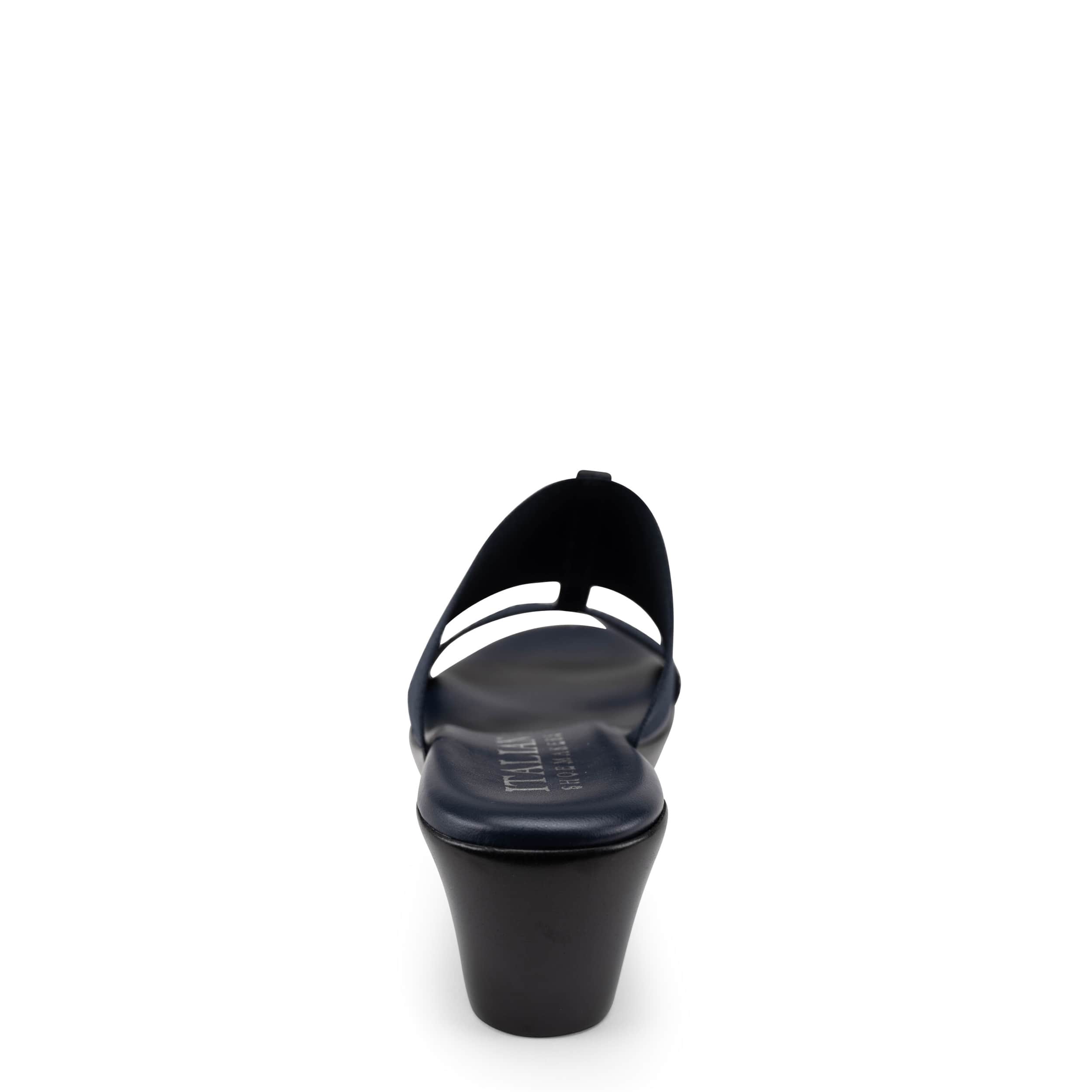 ITALIAN SHOEMAKERS-WOMENS SADEY WEDGE SANDAL-NAVY & 