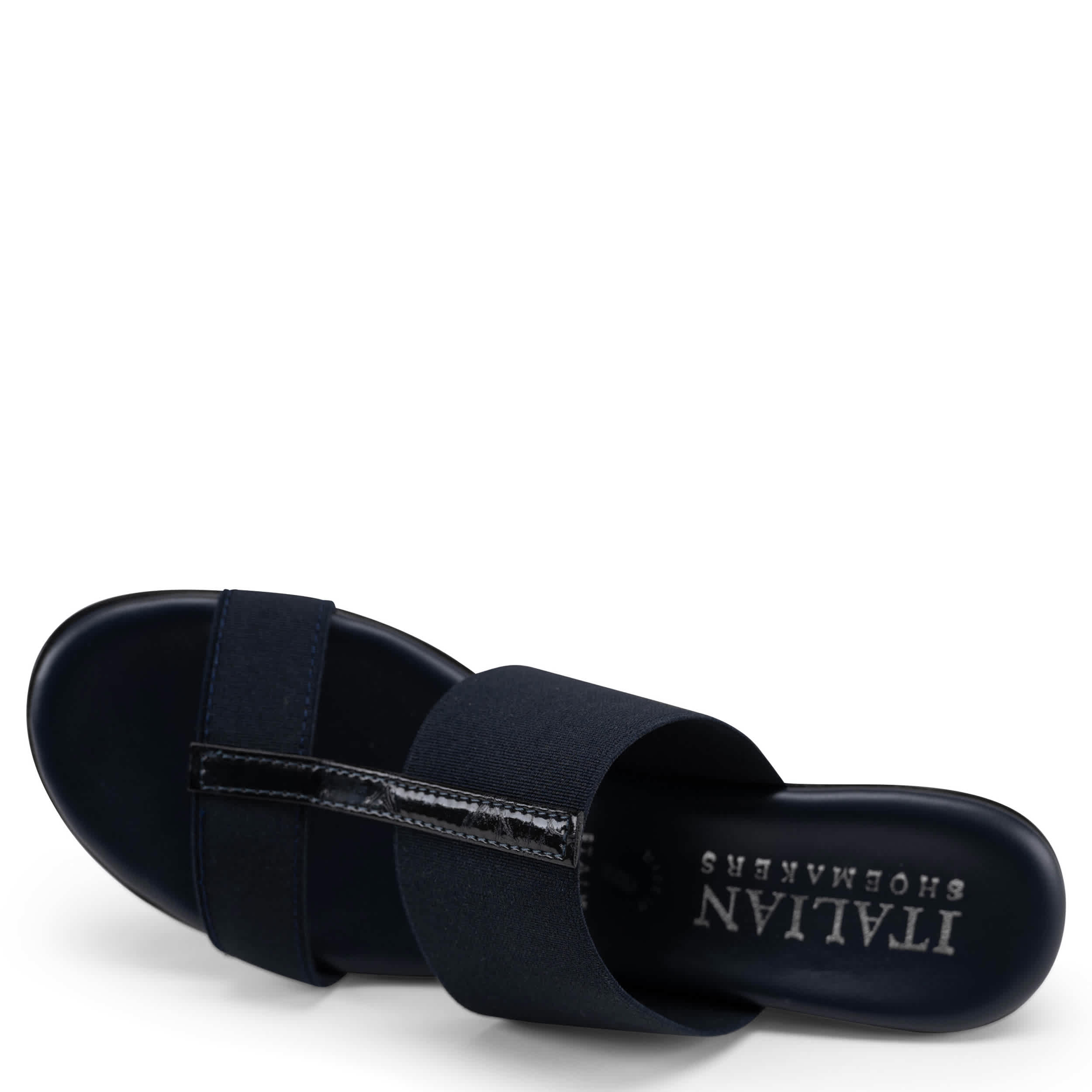 ITALIAN SHOEMAKERS-WOMENS SADEY WEDGE SANDAL-NAVY & 