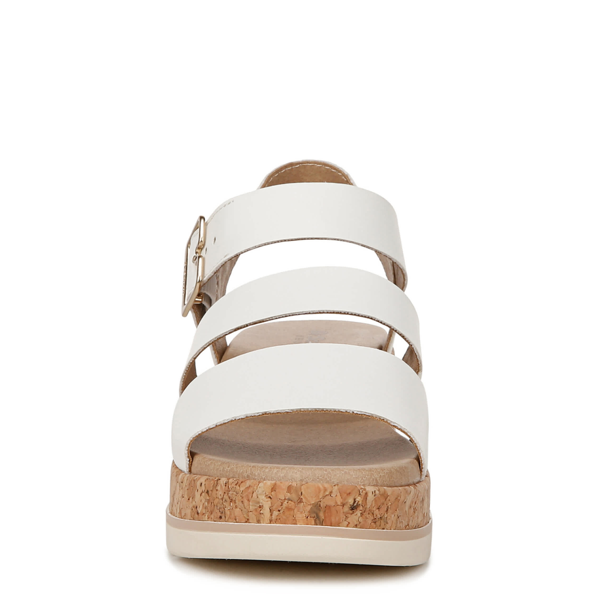 DR. SCHOLL'S-WOMENS ONCE TWICE WEDGE SANDAL-WHITE & 