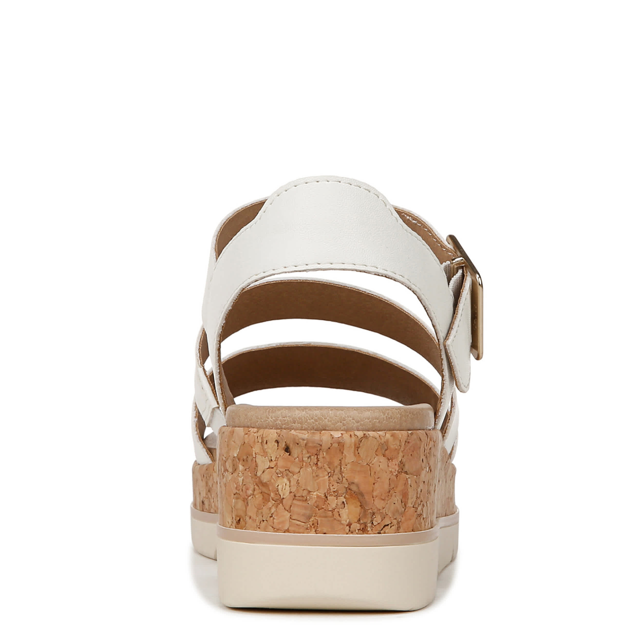 DR. SCHOLL'S-WOMENS ONCE TWICE WEDGE SANDAL-WHITE & 