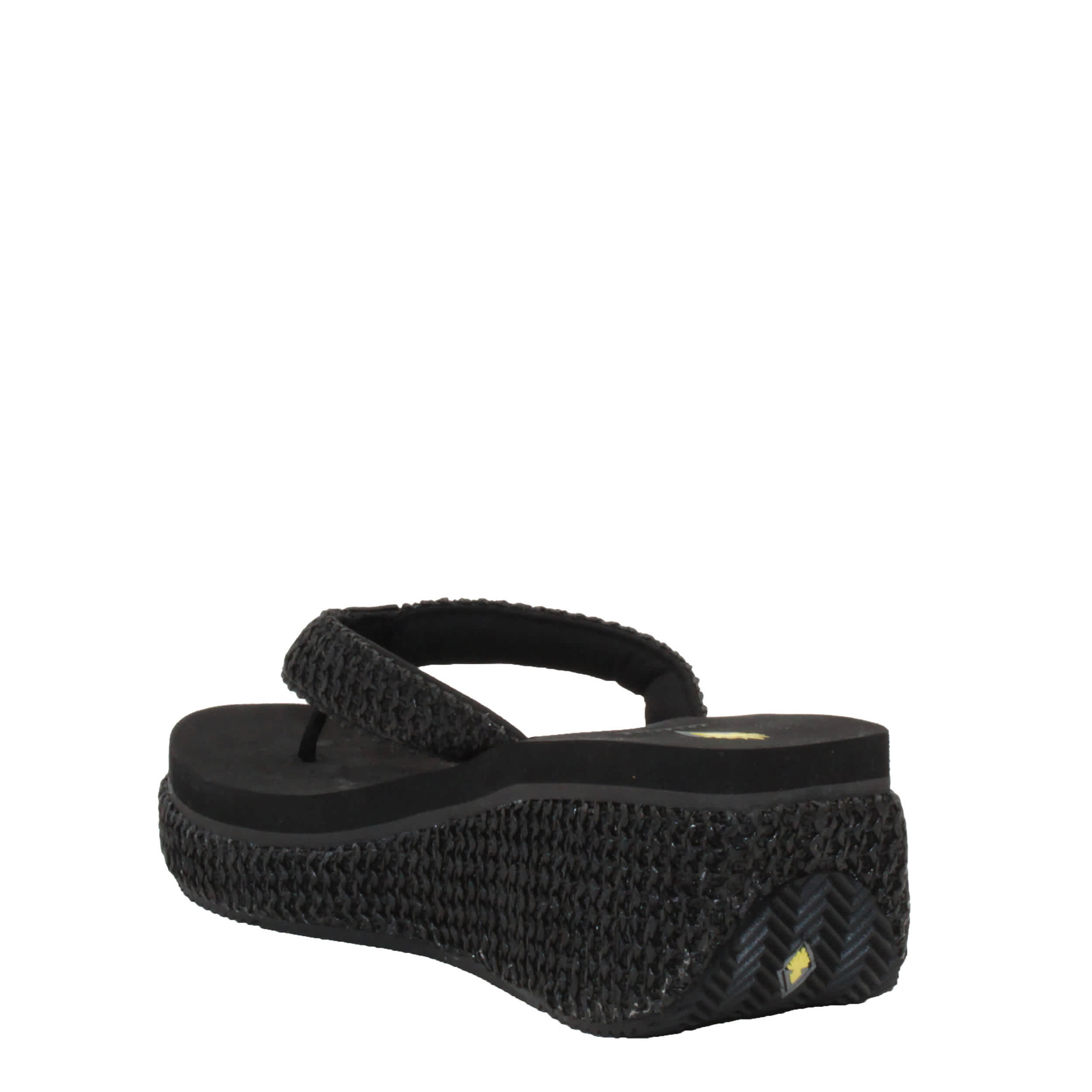 VOLATILE-WOMENS ISLAND FLIP FLOP SANDAL-BLACK & 