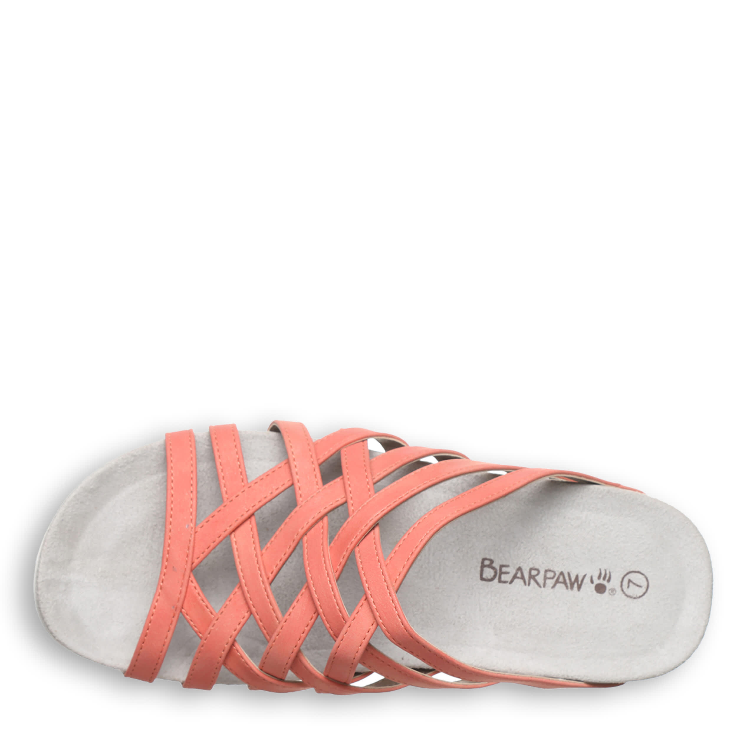 BEARPAW-WOMENS ZINNIA SLIDE SANDAL-CORAL & 
