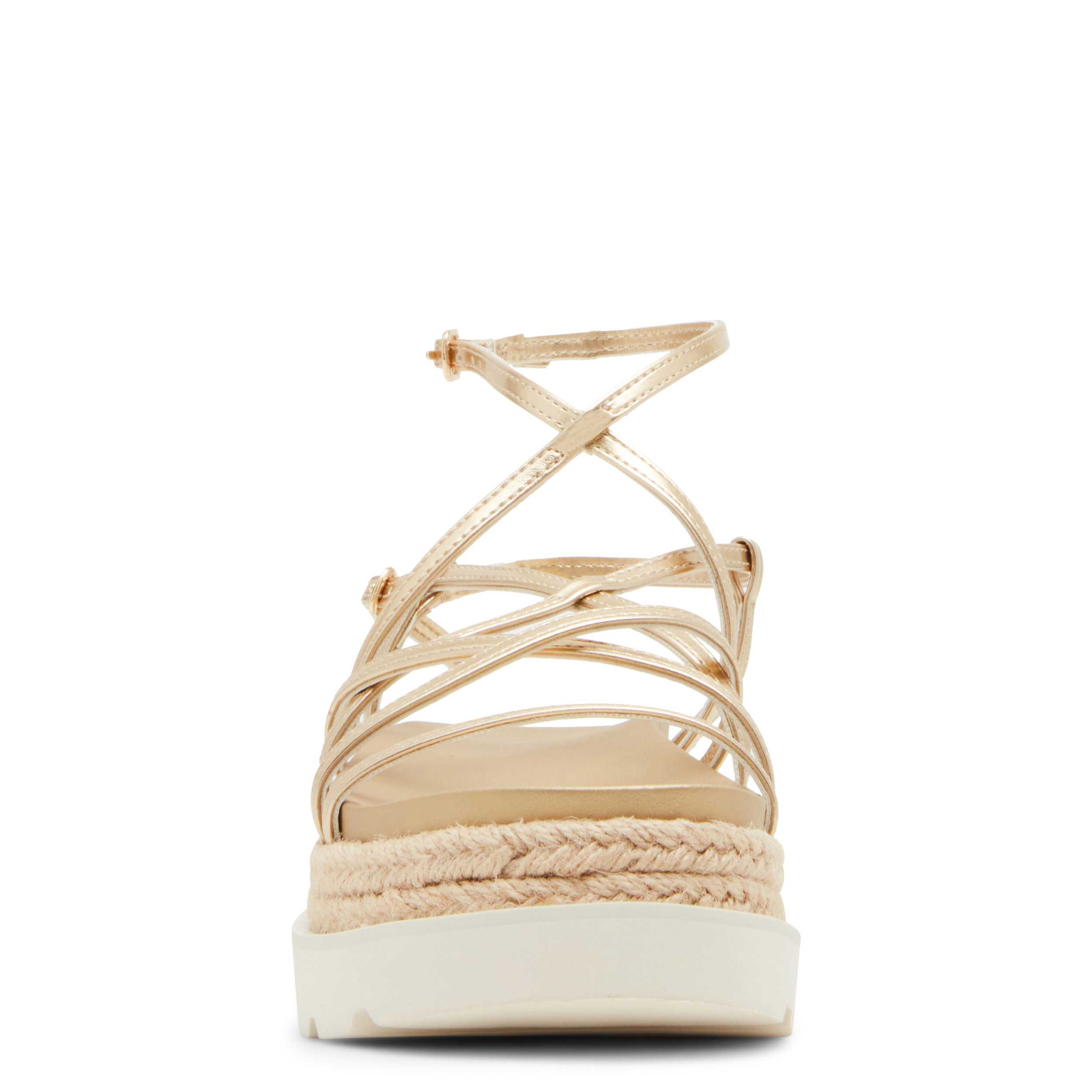 MADDEN GIRL WOMENS MAY SANDAL - GOLD