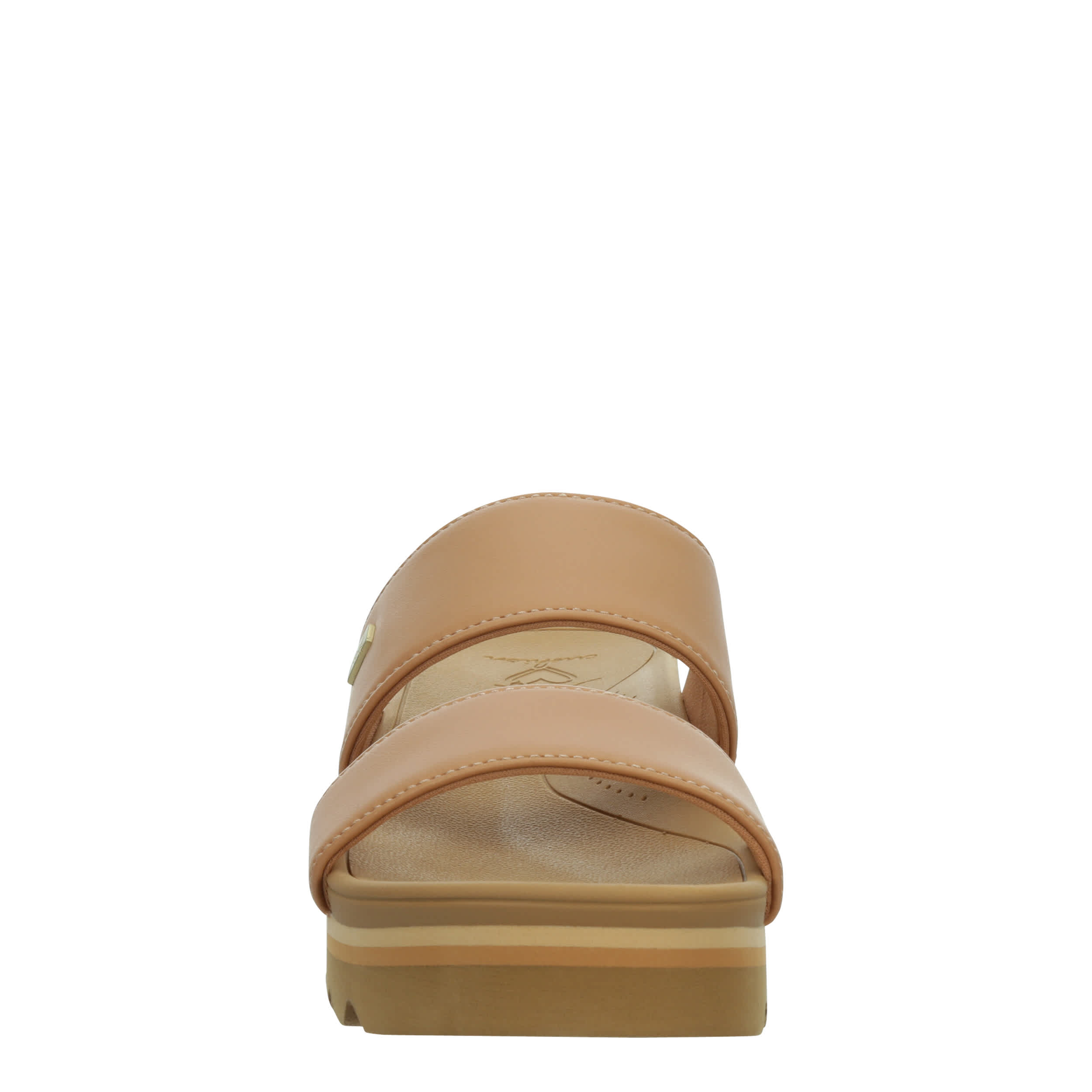 REEF WOMENS BANDED HORIZON HI SLIDE SANDAL - NATURAL