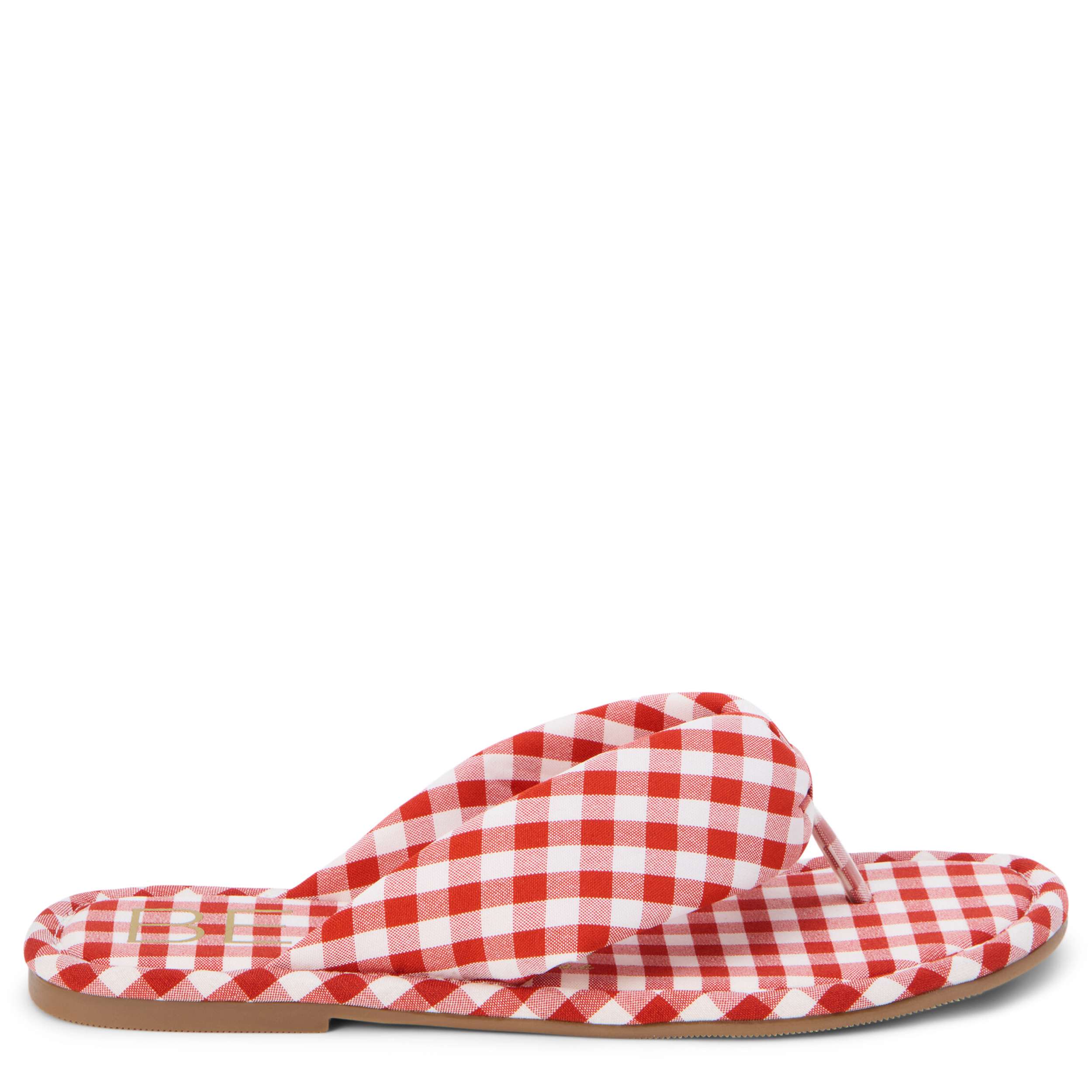 BEACH-WOMENS GIDGET FLIP FLOP SANDAL-RED & PLAID