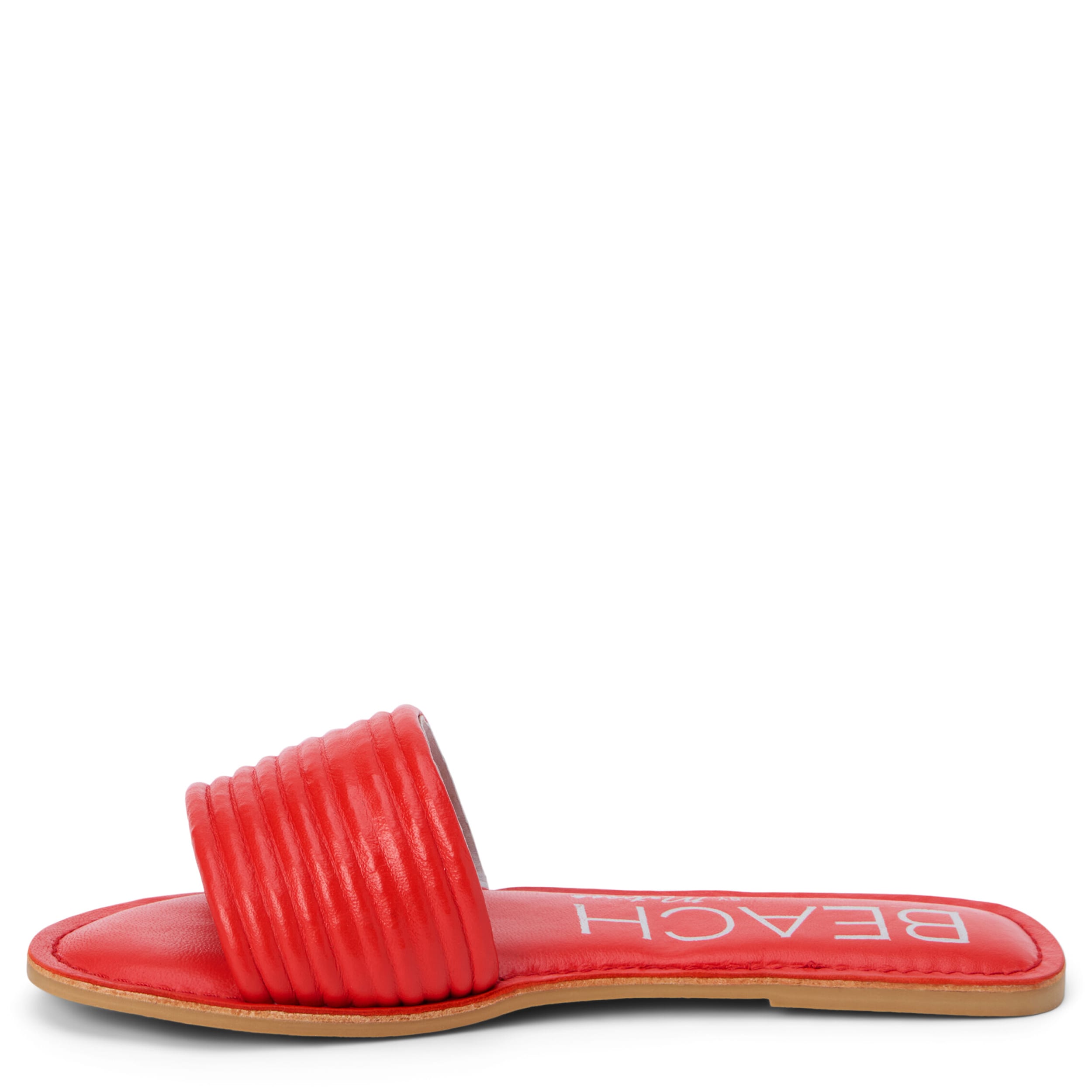 BEACH-WOMENS TROLLER FLAT SANDAL-RED & 