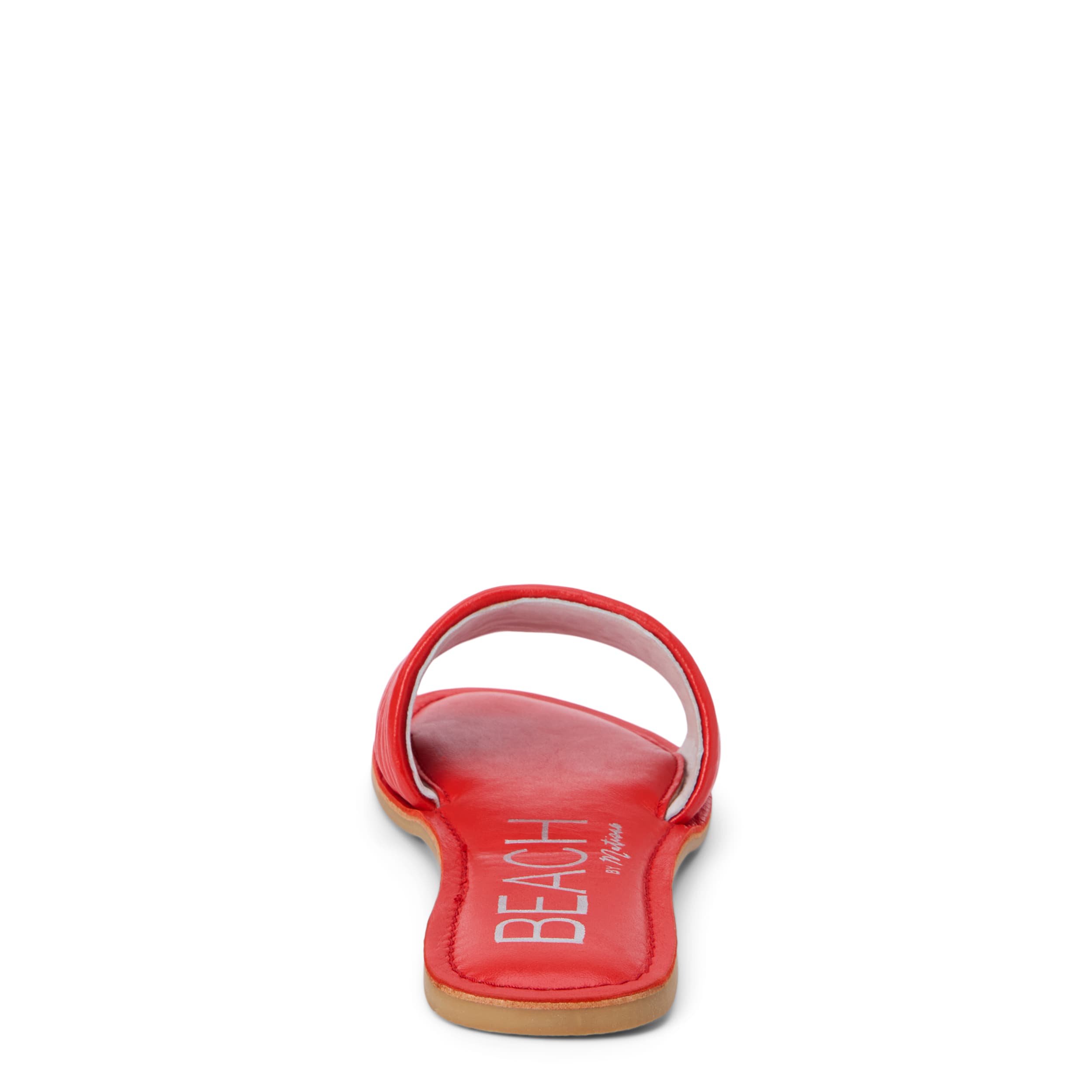 BEACH-WOMENS TROLLER FLAT SANDAL-RED & 