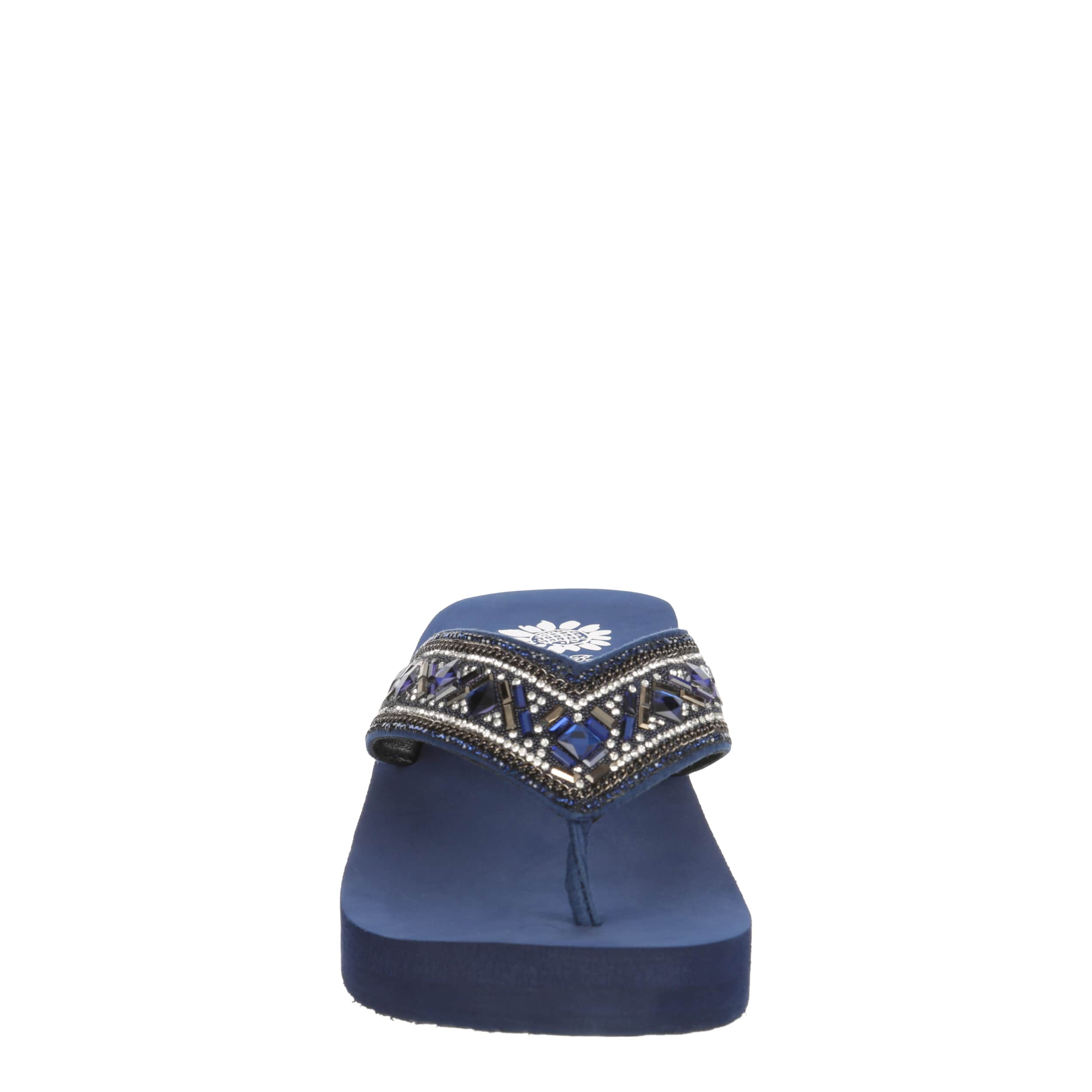 YELLOW BOX WOMENS SAVERINA FLIP-FLOP SANDAL - NAVY