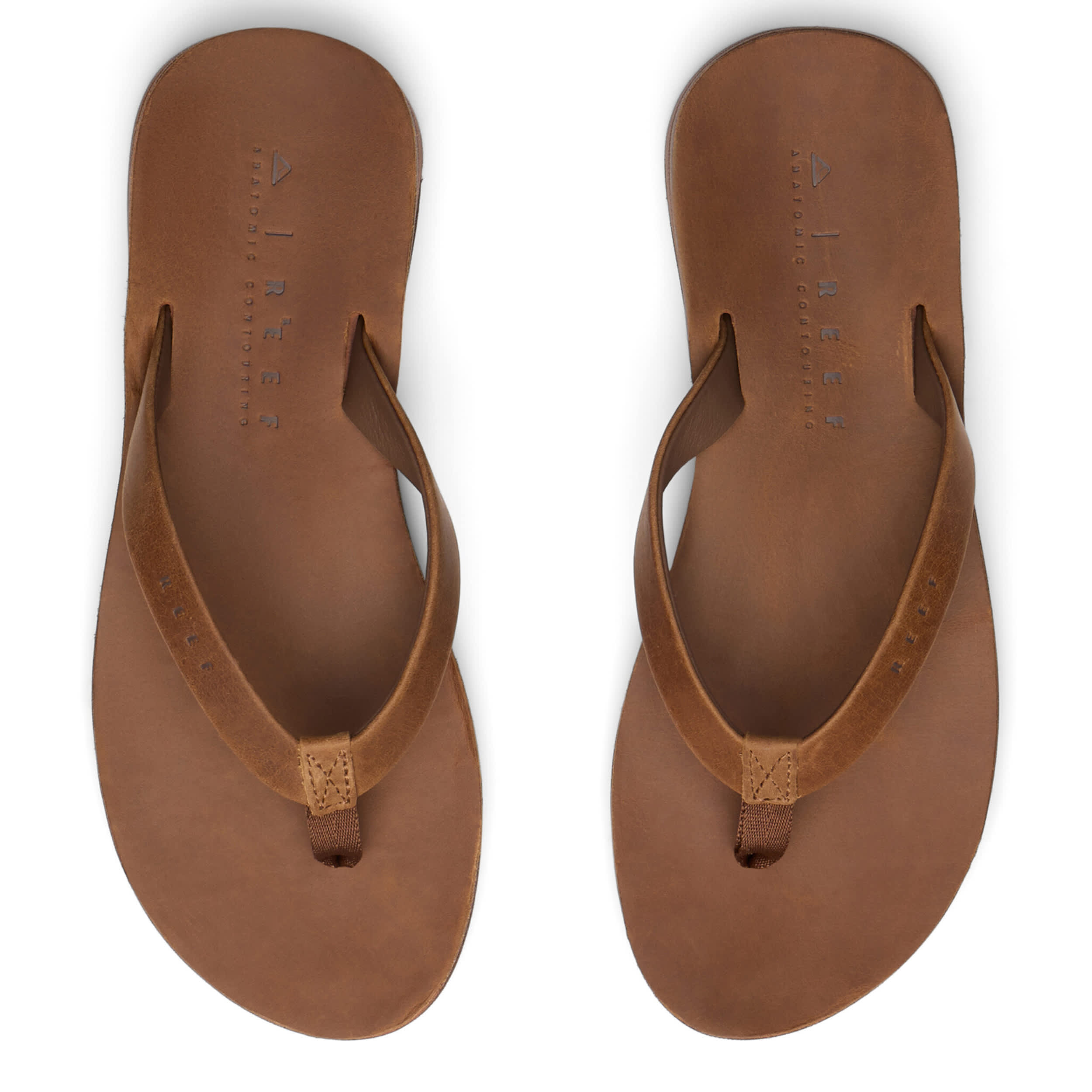 REEF-WOMENS OJAI CLASSIC SLIM FLIP FLOP-DARK BROWN & 