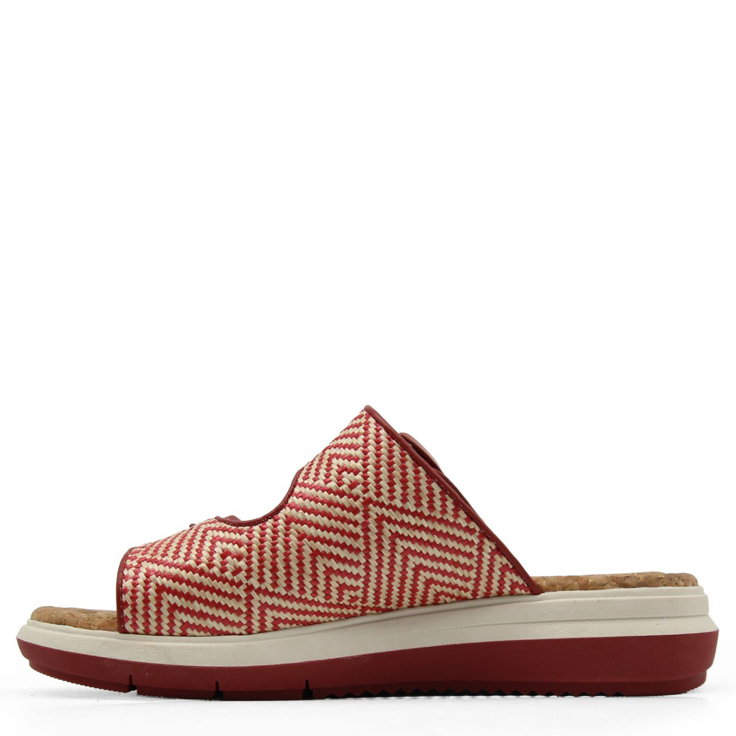 JBU-WOMENS KONA SLIDE SANDAL-RED & LATTE