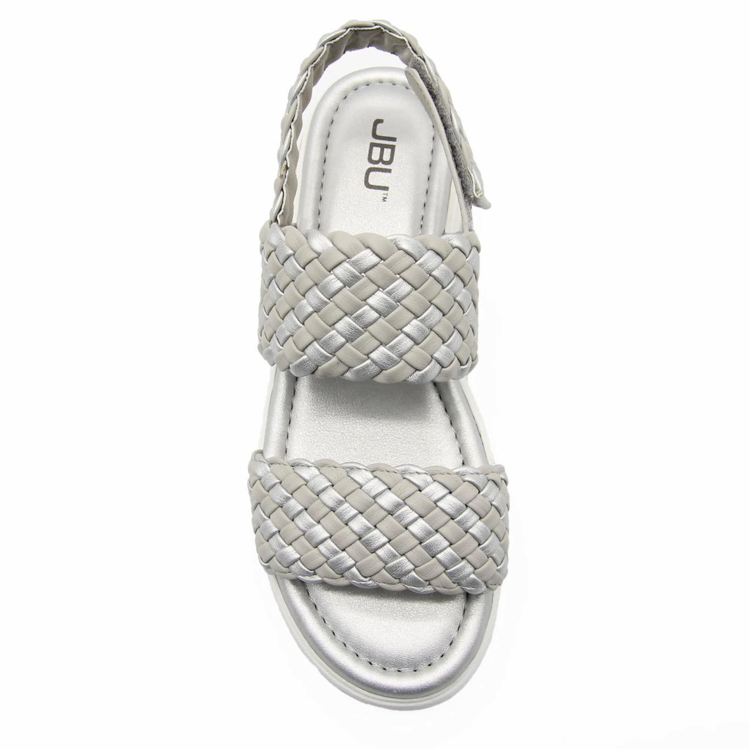 JBU-WOMENS LEILA PLATFORM SANDAL-GREY & SILVER