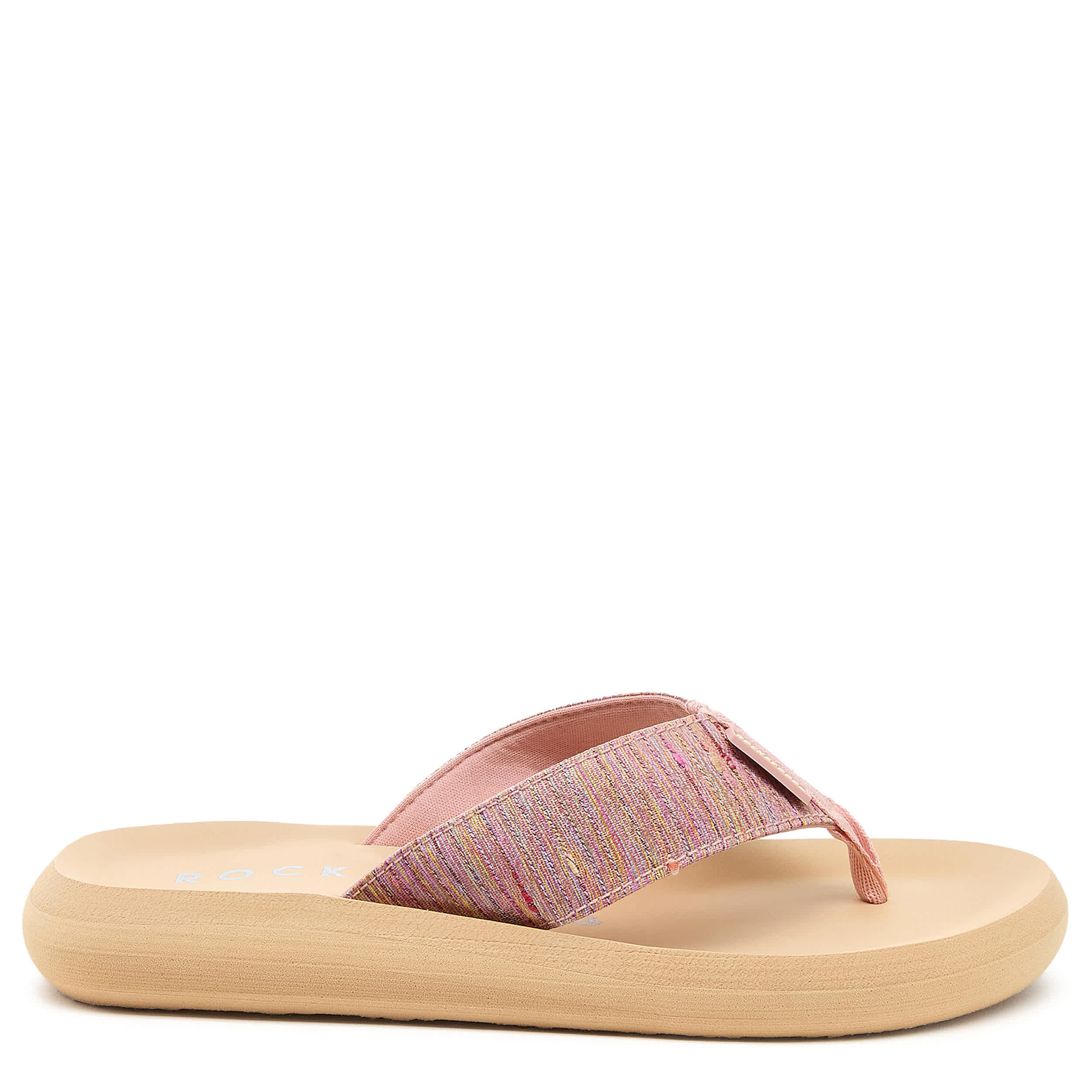ROCKET DOG-WOMENS SPOTLIGHT FLIP FLOP SANDAL-PINK & MULTICOLOR