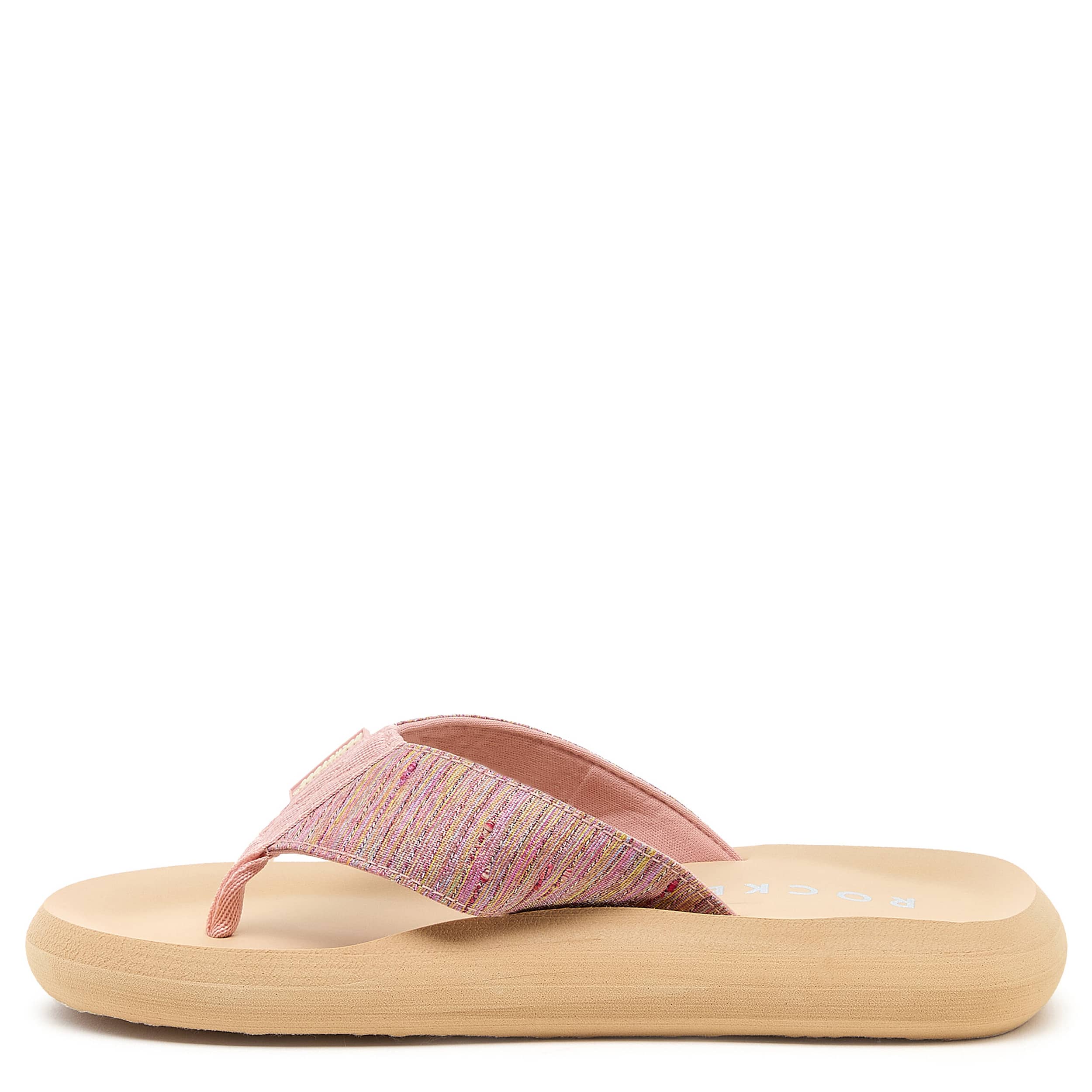 ROCKET DOG-WOMENS SPOTLIGHT FLIP FLOP SANDAL-PINK & MULTICOLOR