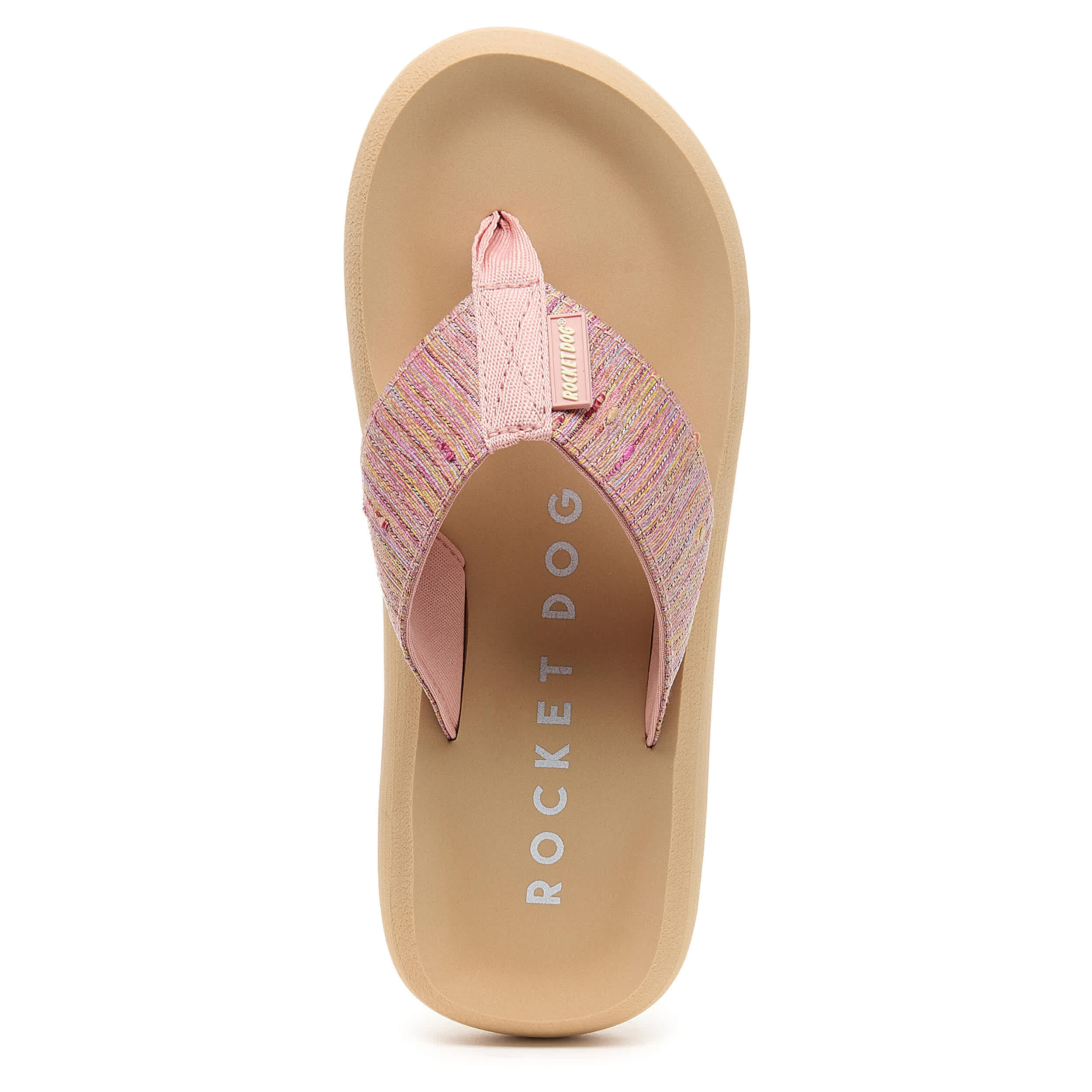 ROCKET DOG-WOMENS SPOTLIGHT FLIP FLOP SANDAL-PINK & MULTICOLOR