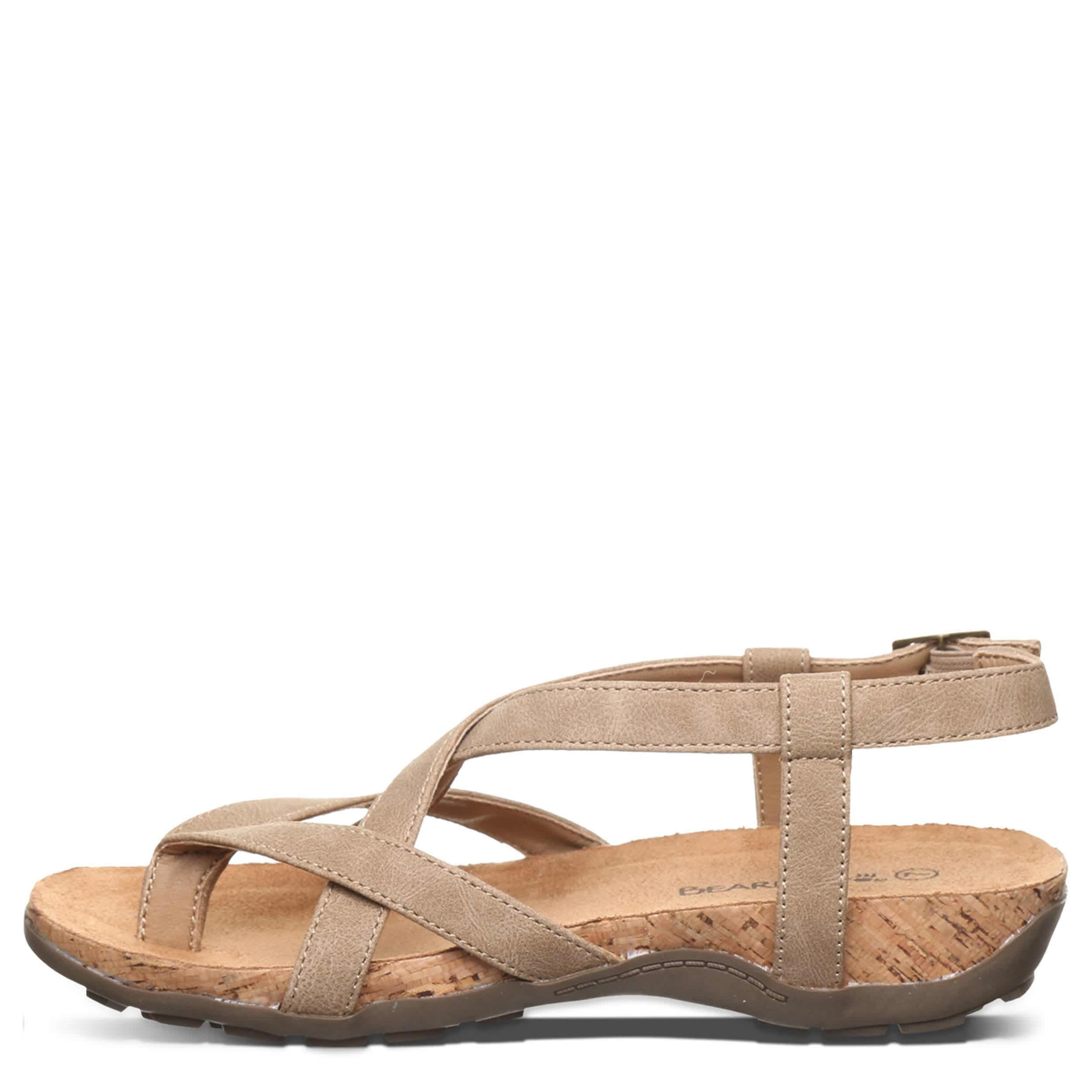 BEARPAW-WOMENS CASITA SANDAL-BROWN & 